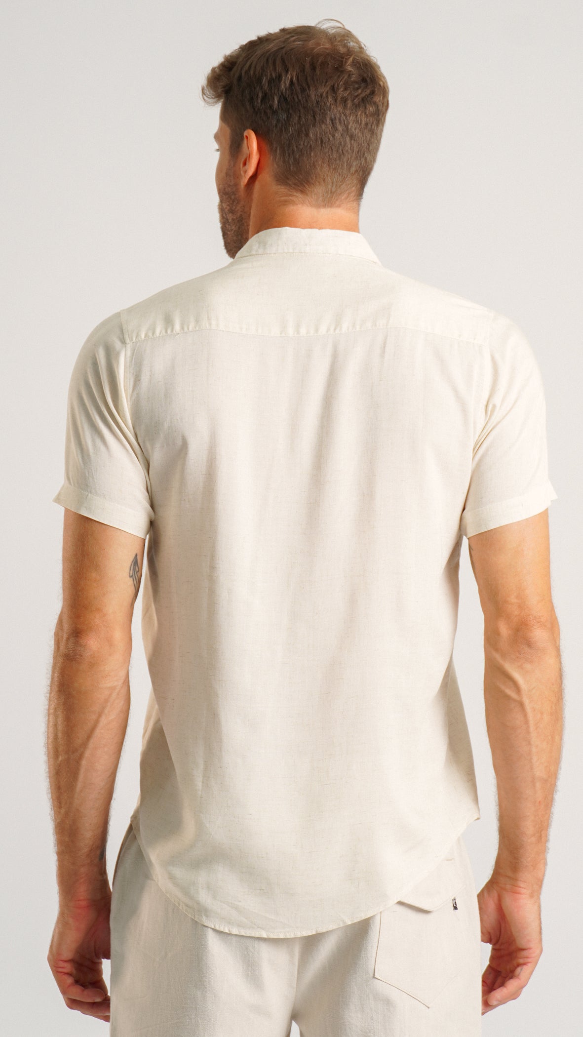 Camisa Manga Curta - Cru