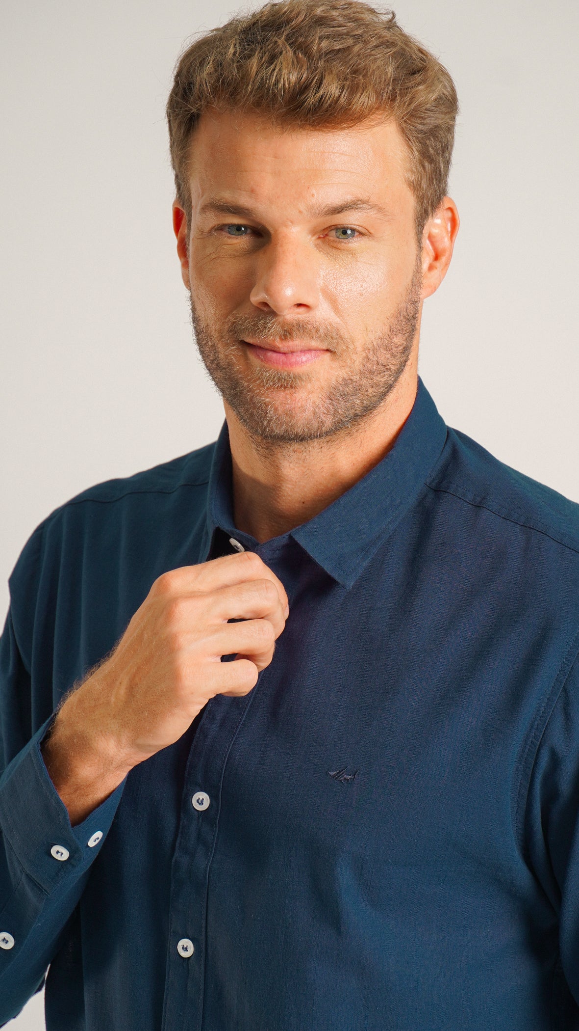 Camisa Manga Longa - Azul Marinho