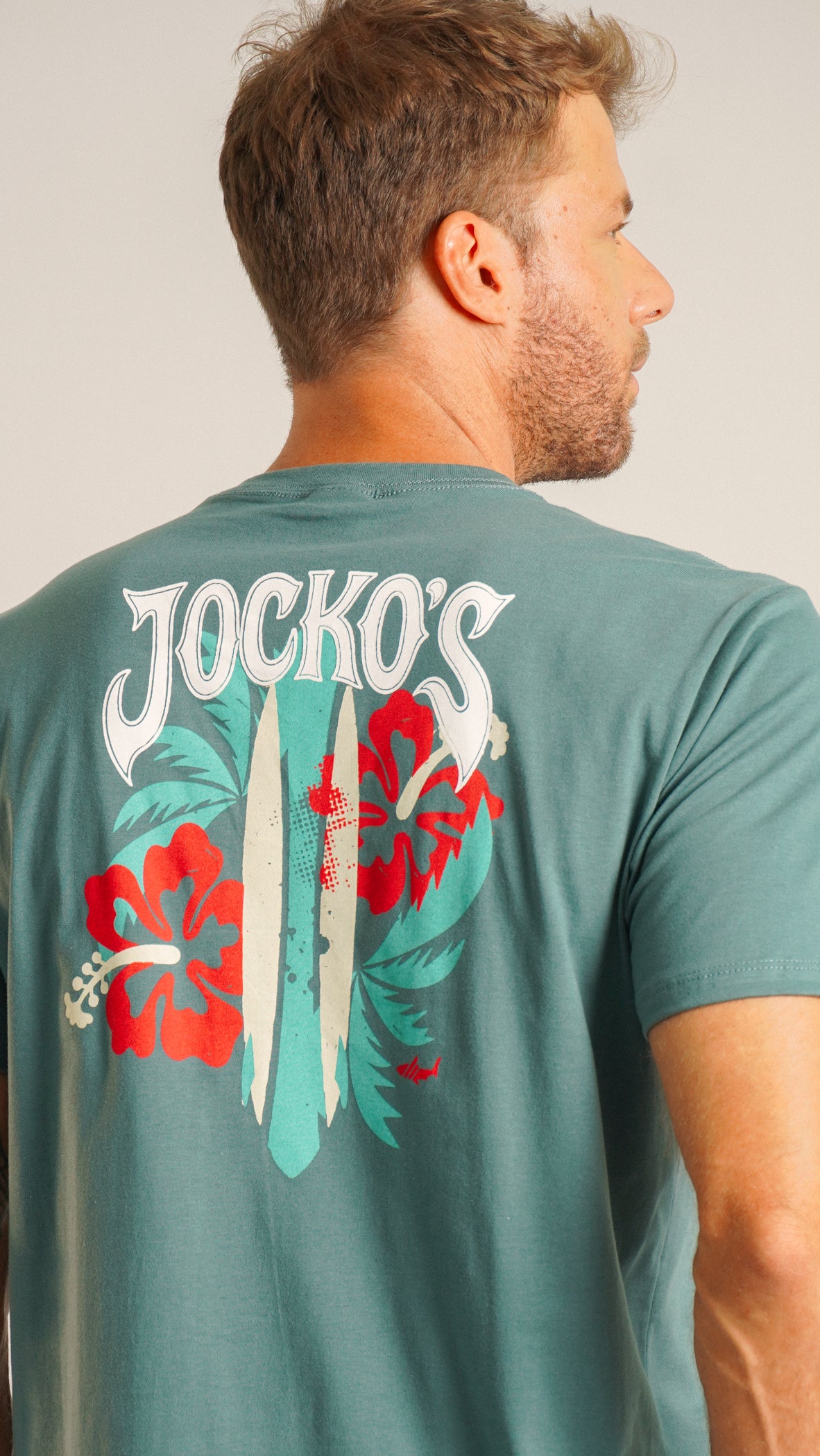 Camiseta Estampada Hawaii - Verde