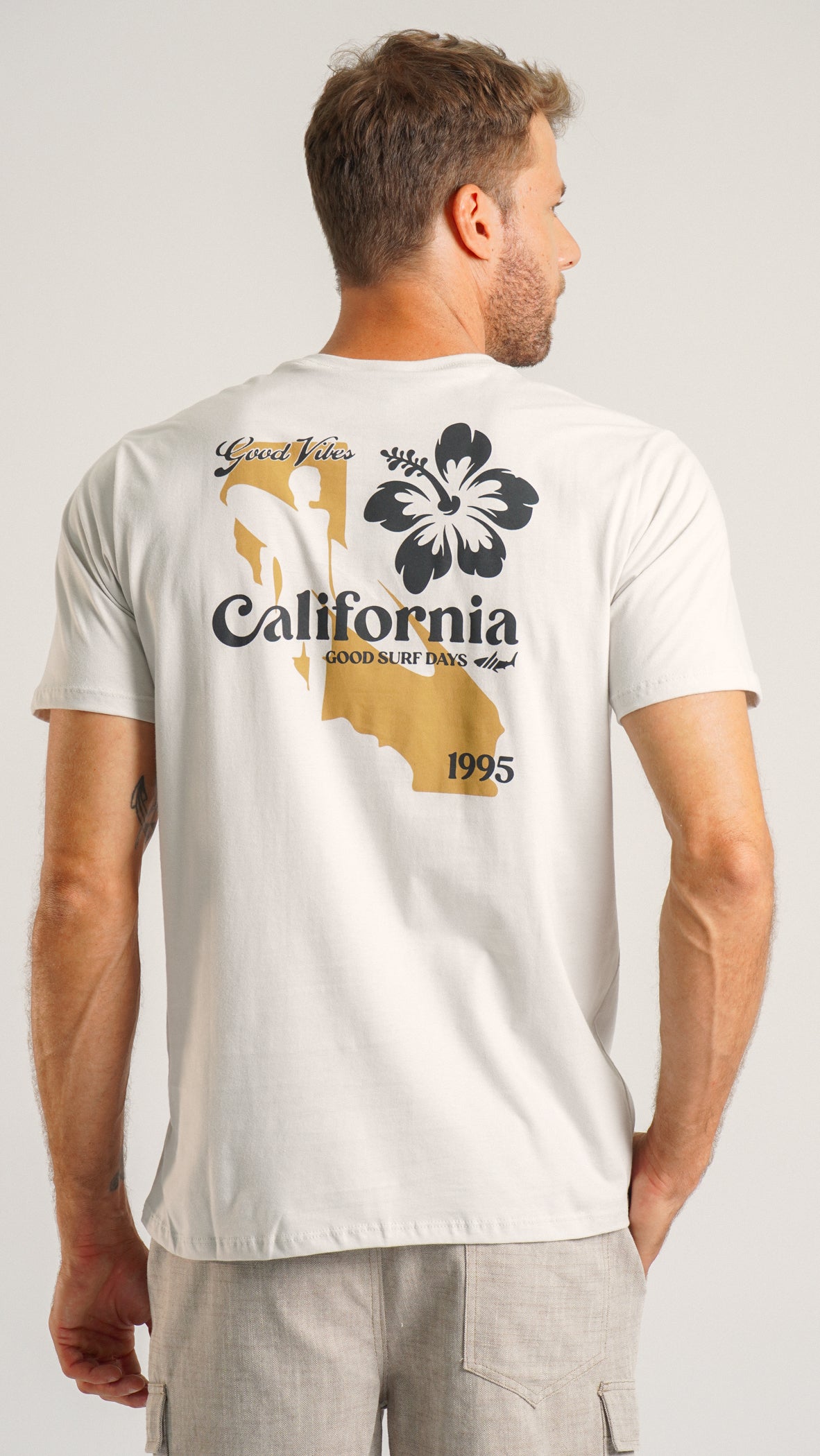 Camiseta Estampada Califórnia - Branca