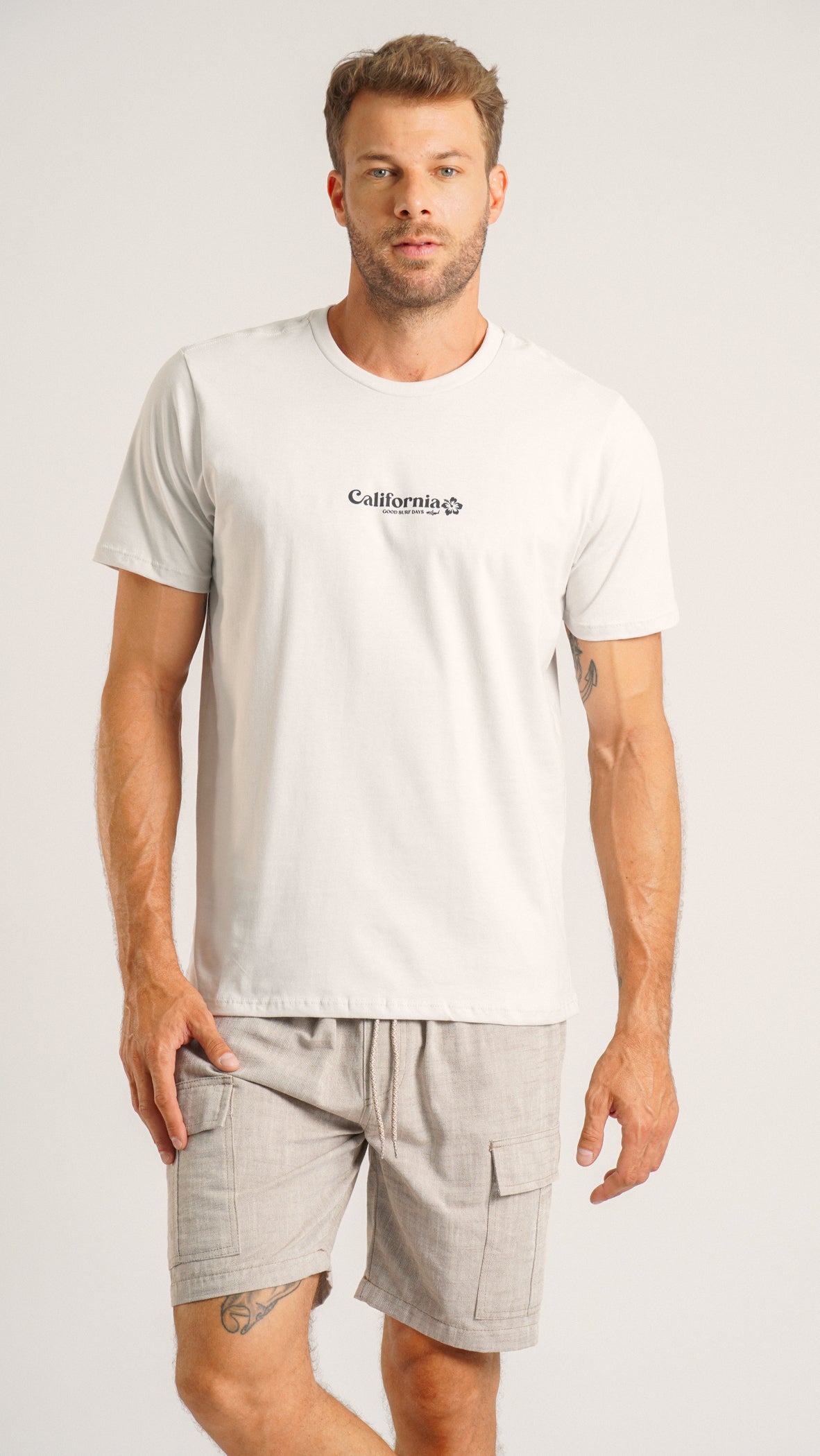 Camiseta Estampada Califórnia - Branca