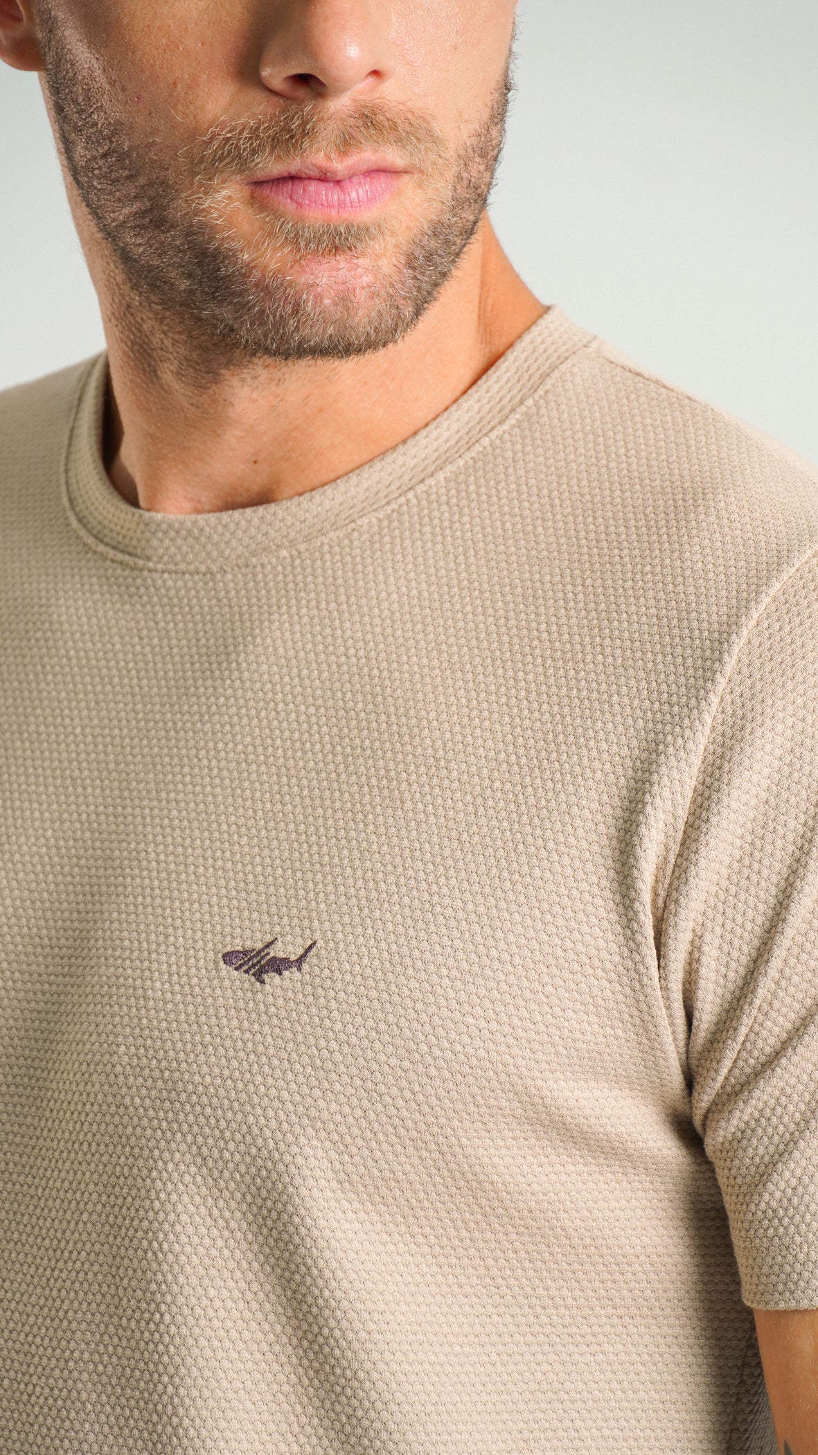 Camiseta Colmeia - Bege