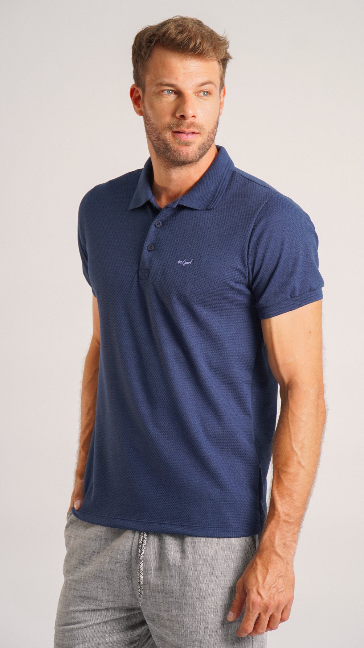 Camisa Polo Piquet - Azul Marinho