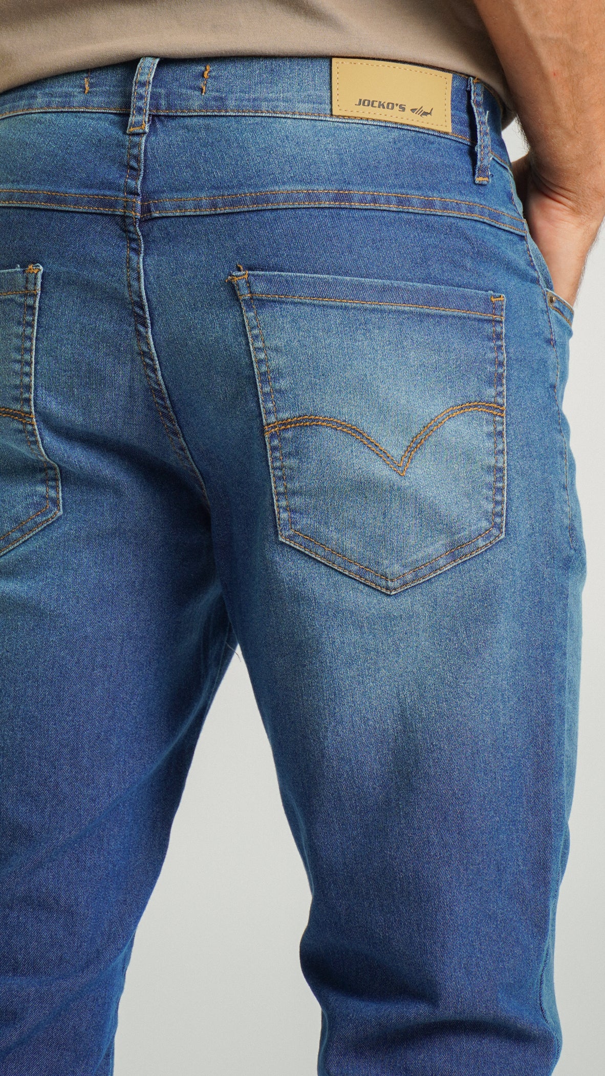 Calça Jeans - Escura Linha Caramelo