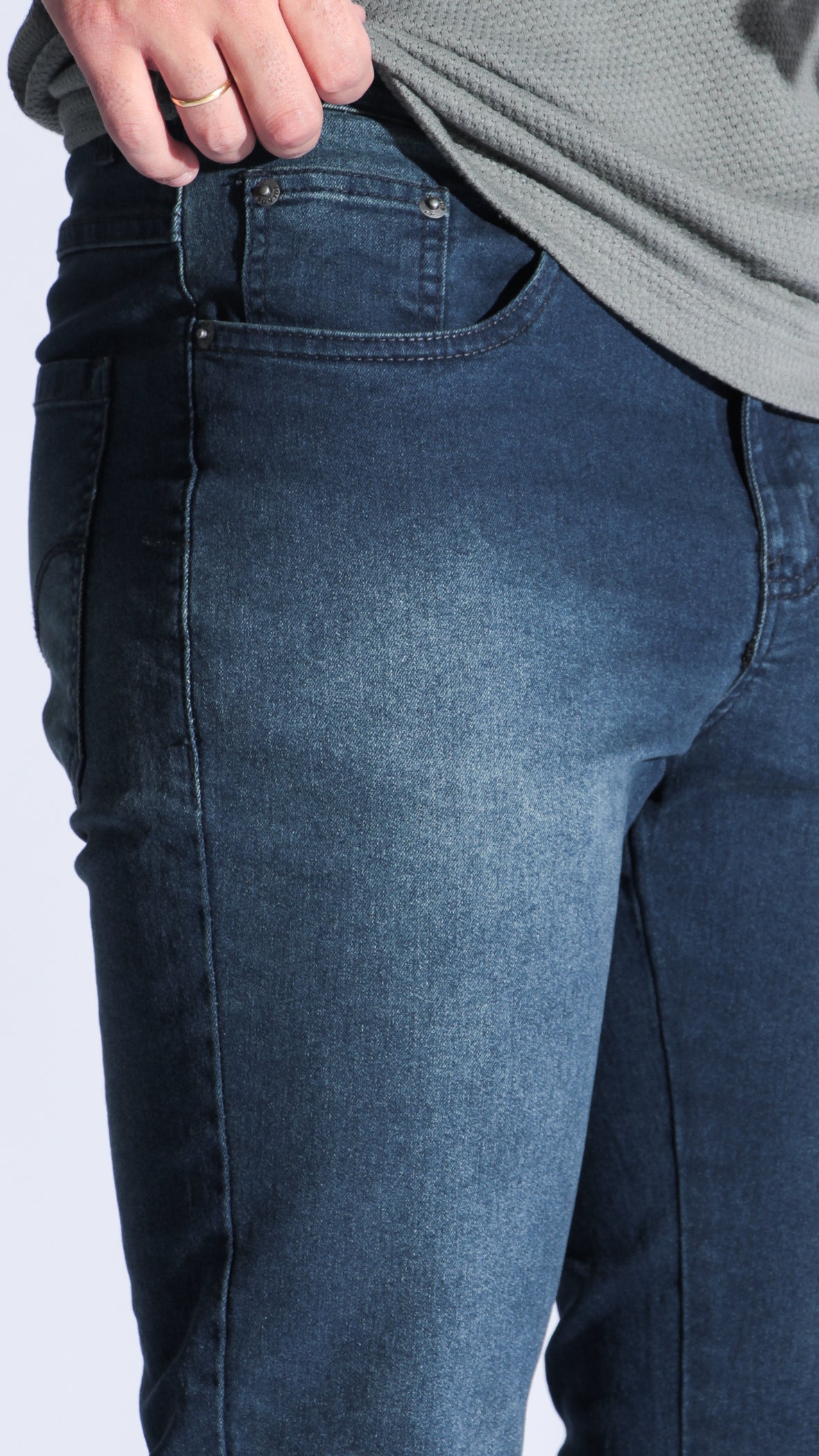 Calça Jeans - Escura Linha Azul