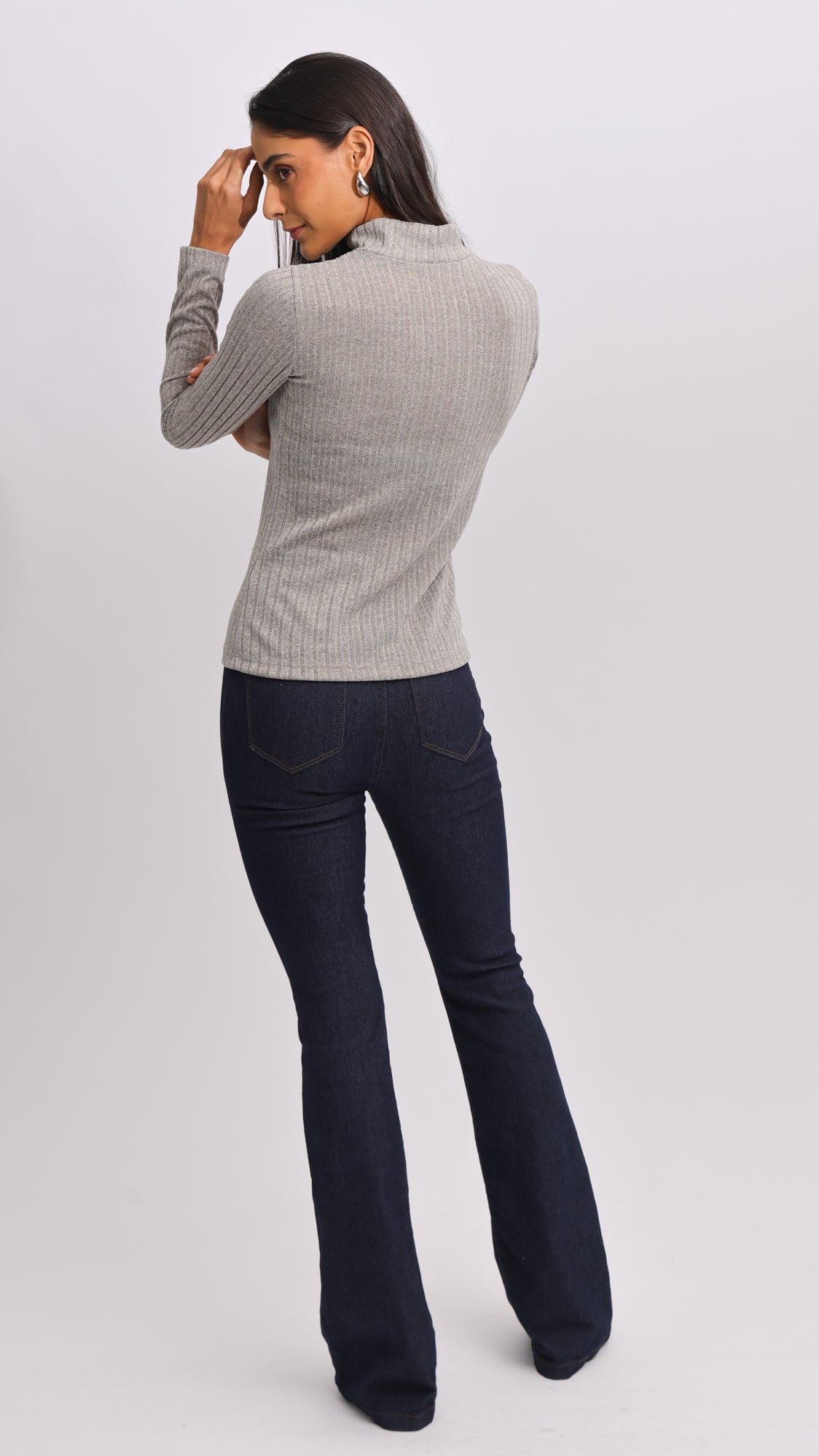 Blusa Cacharrel Tricô - Cinza