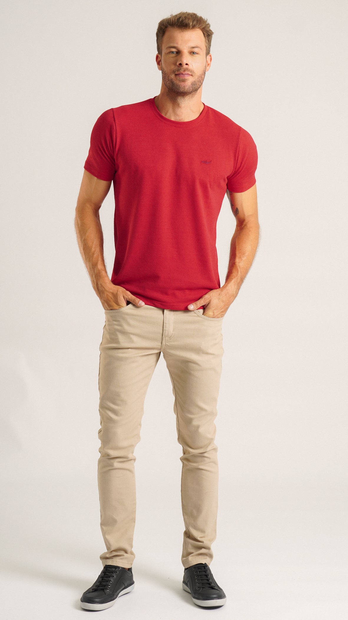 Camiseta Colmeia - Vermelha