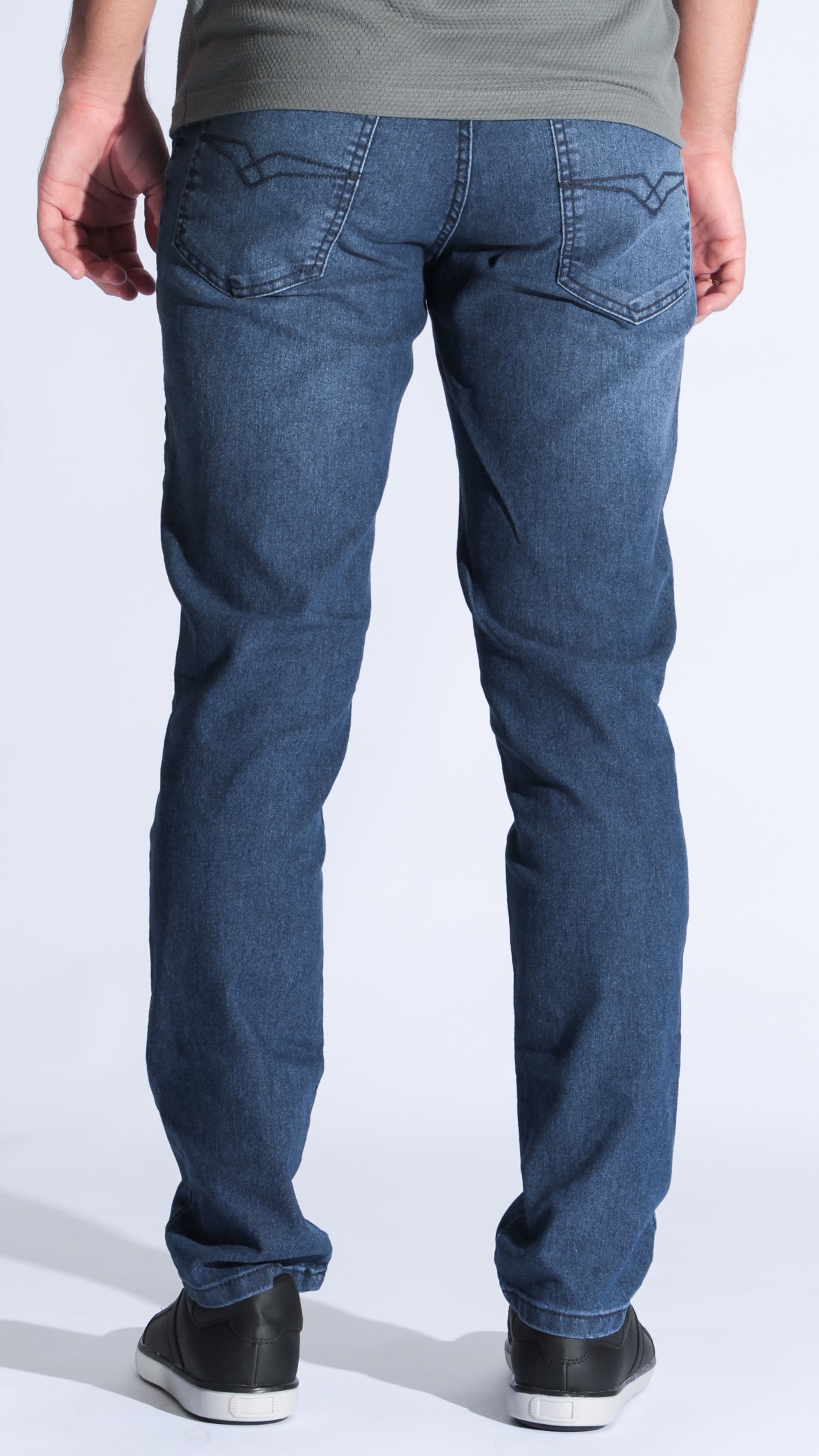 Calça Jeans - Escura Linha Azul