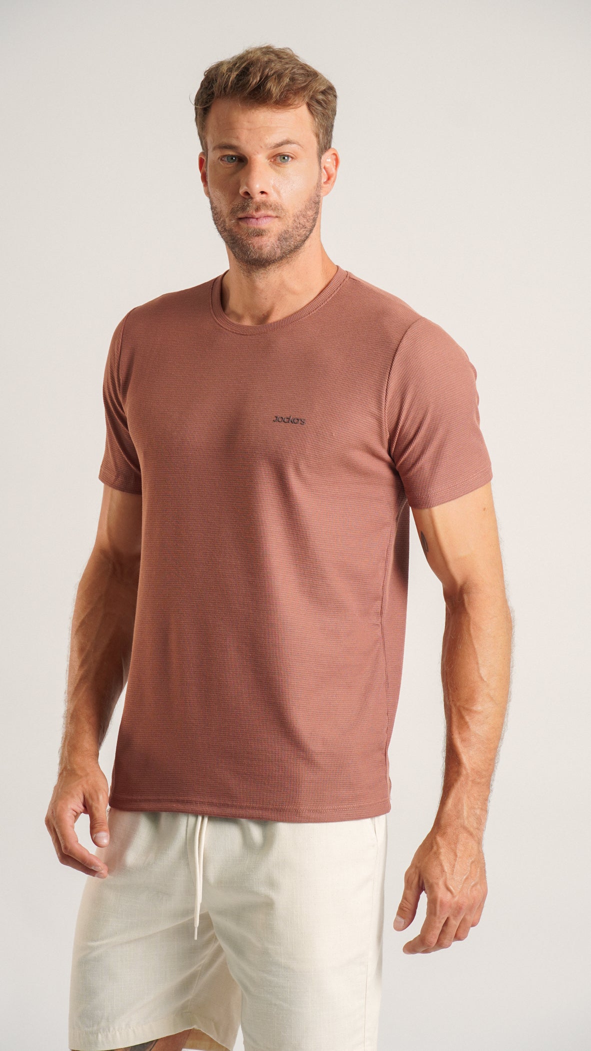 Camiseta Tricô Diamond - Marrom Claro