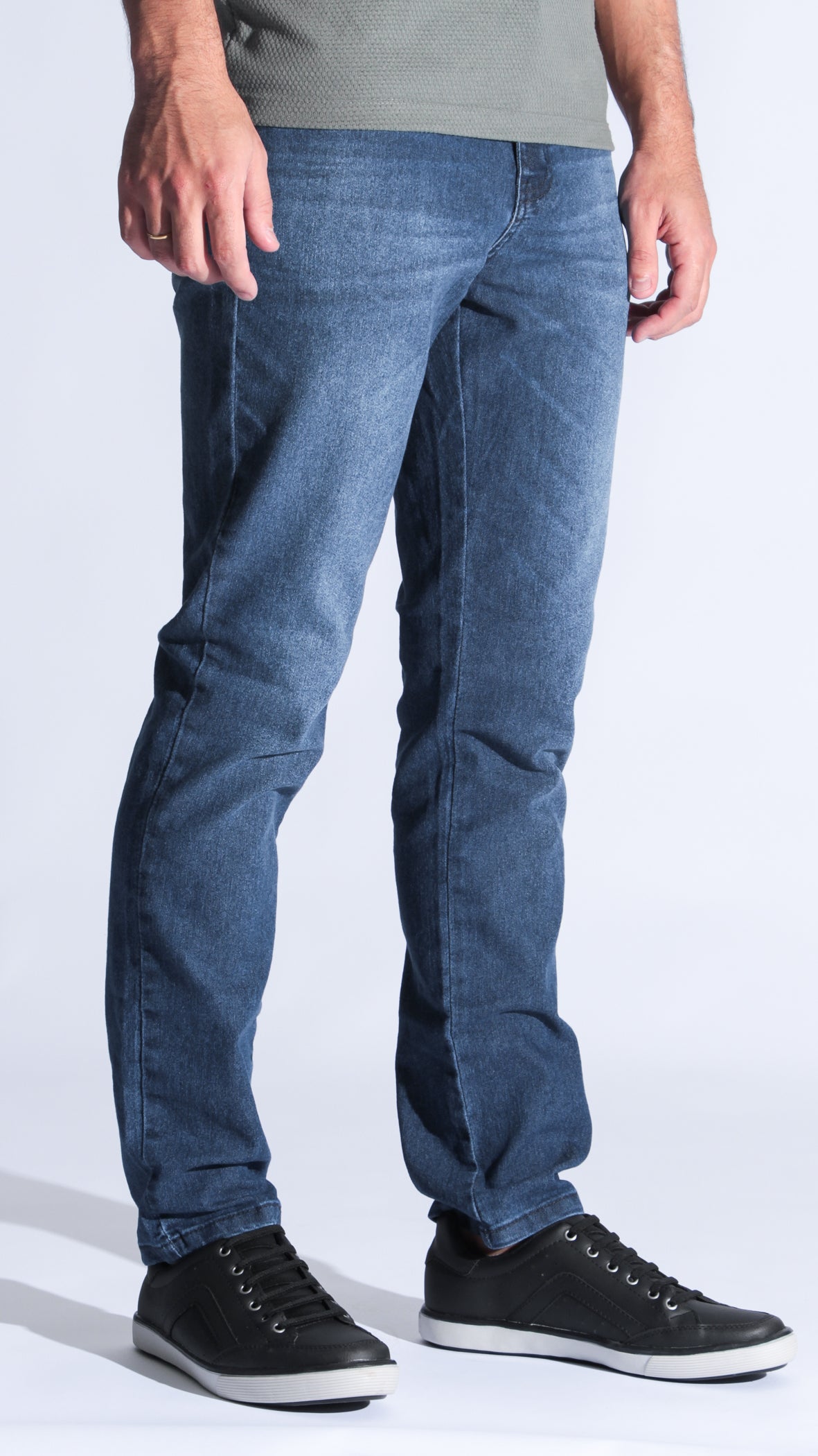 Calça Jeans - Escura Linha Azul