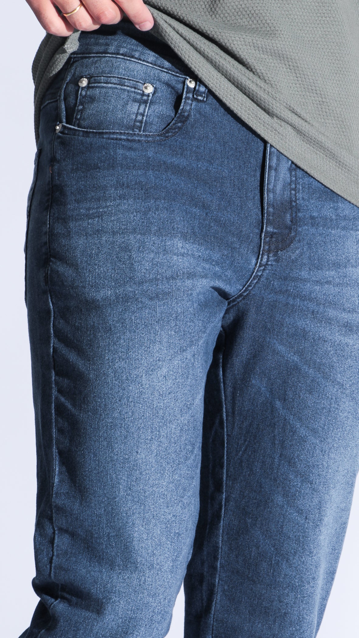 Calça Jeans - Escura Linha Azul