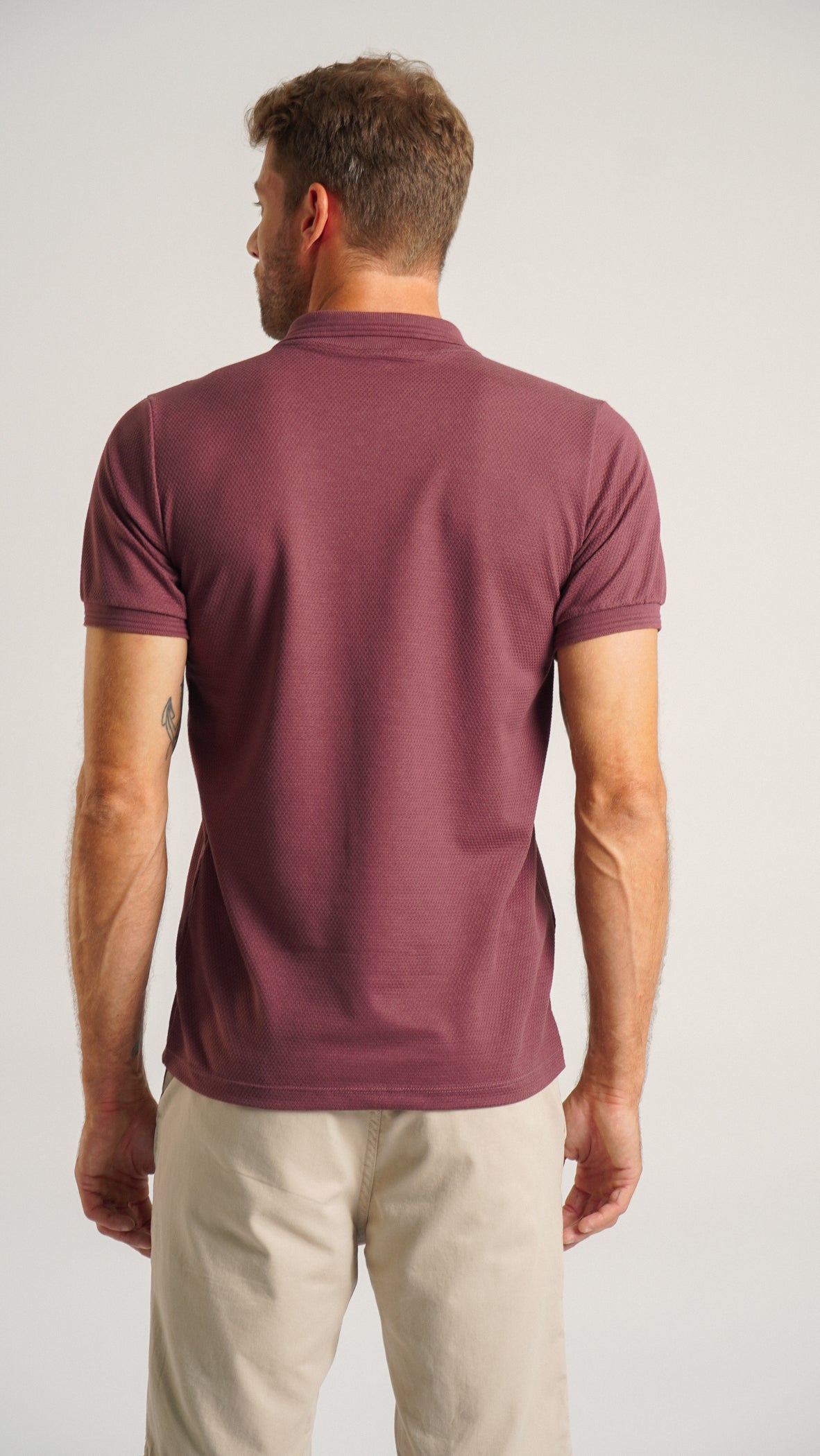 Camisa Polo Colmeia - Roxo