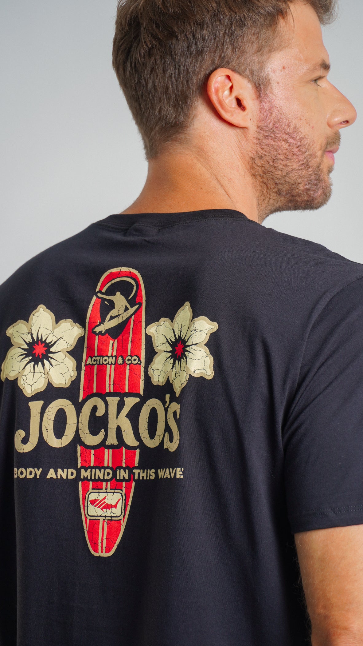 Camiseta Estampada Jocko's - Preta