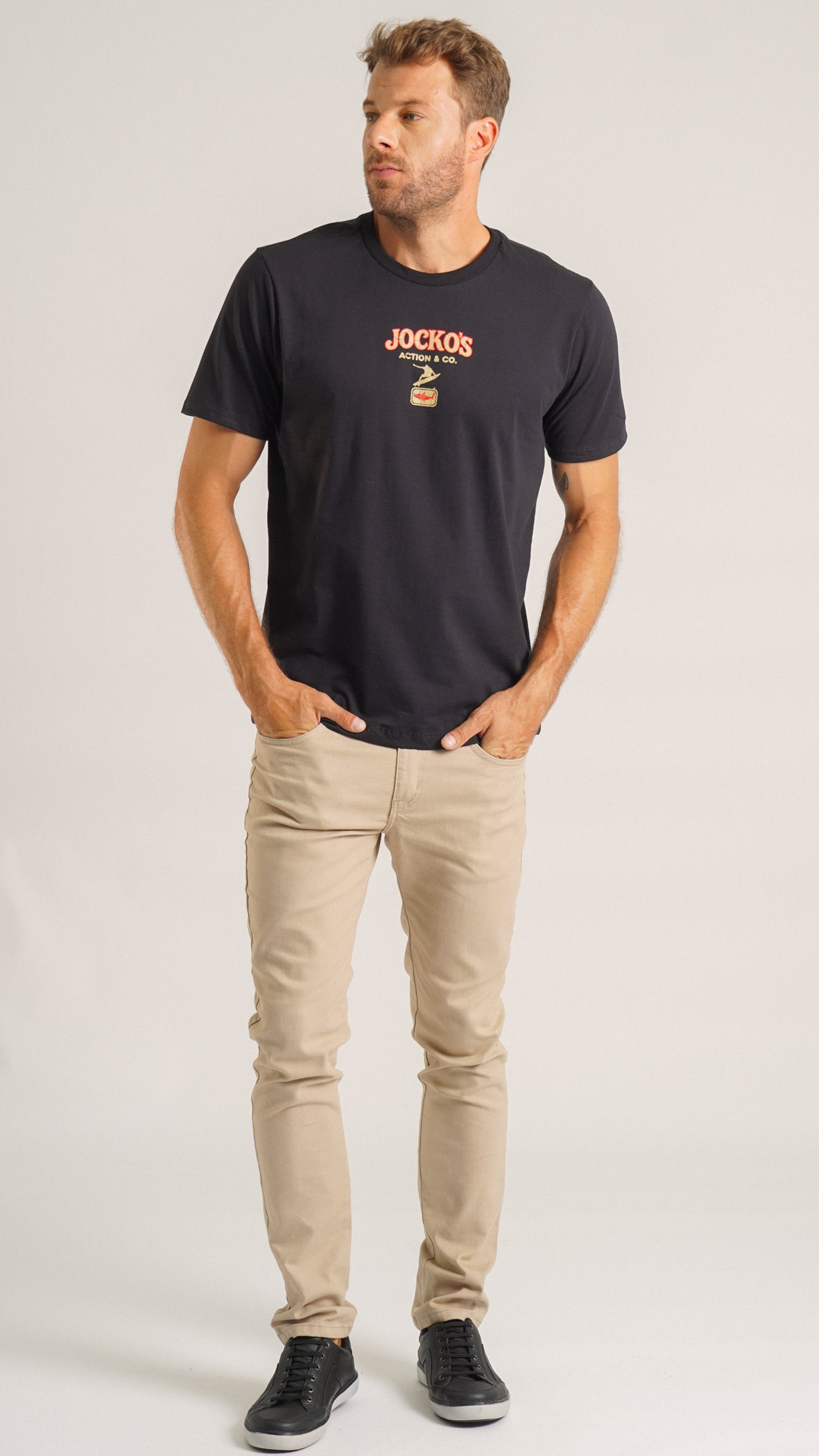 Camiseta Estampada Jocko's - Preta