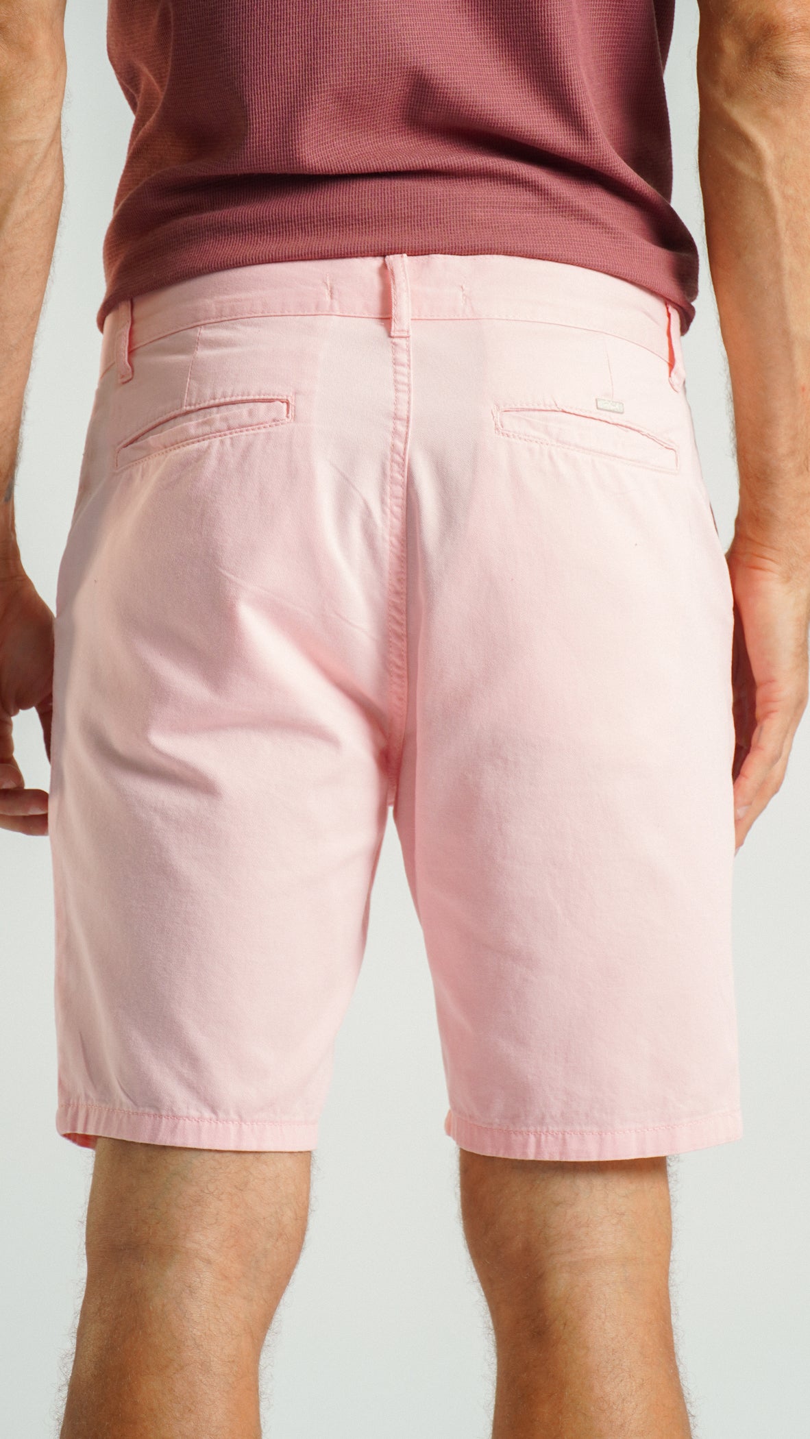 Bermuda Sarja Bolso Faca - Rosa