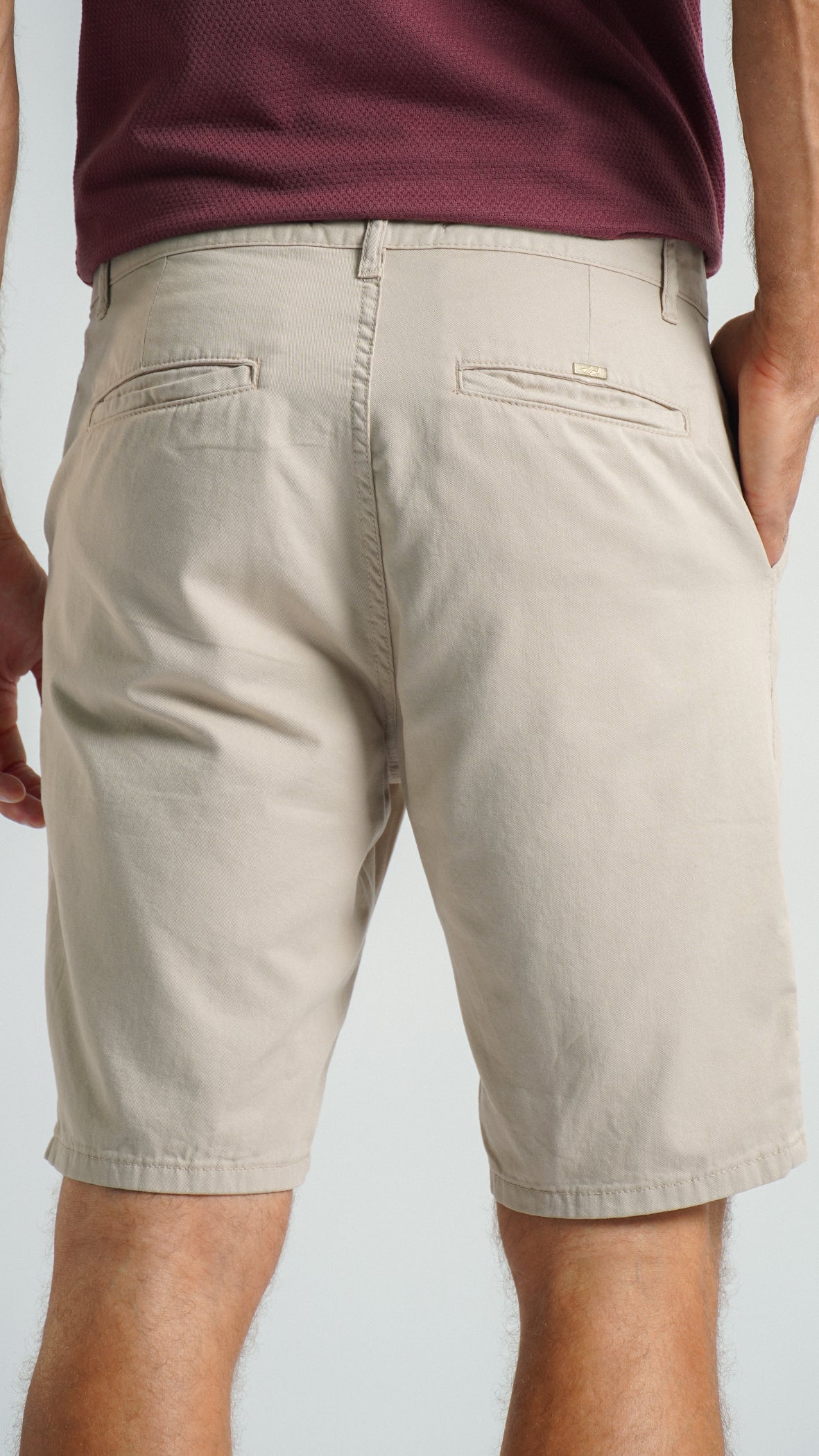 Bermuda Sarja Bolso Faca - Caqui