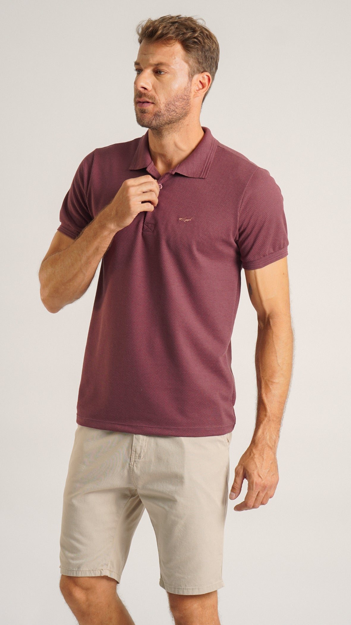 Bermuda Sarja Bolso Faca - Caqui