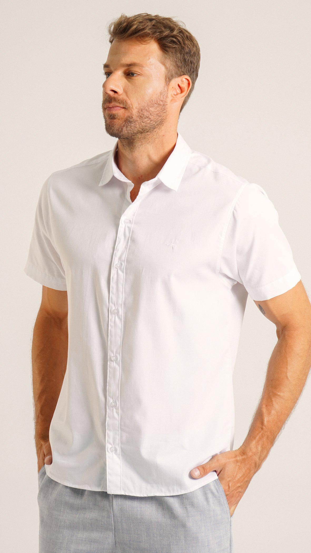 Camisa Manga Curta - Branca