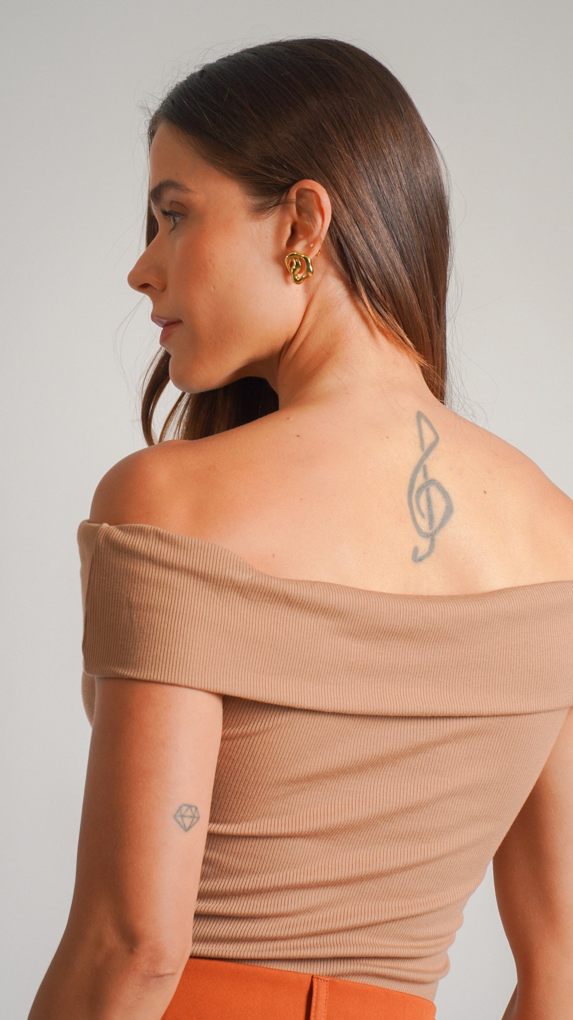 Blusa Canelada - Marrom