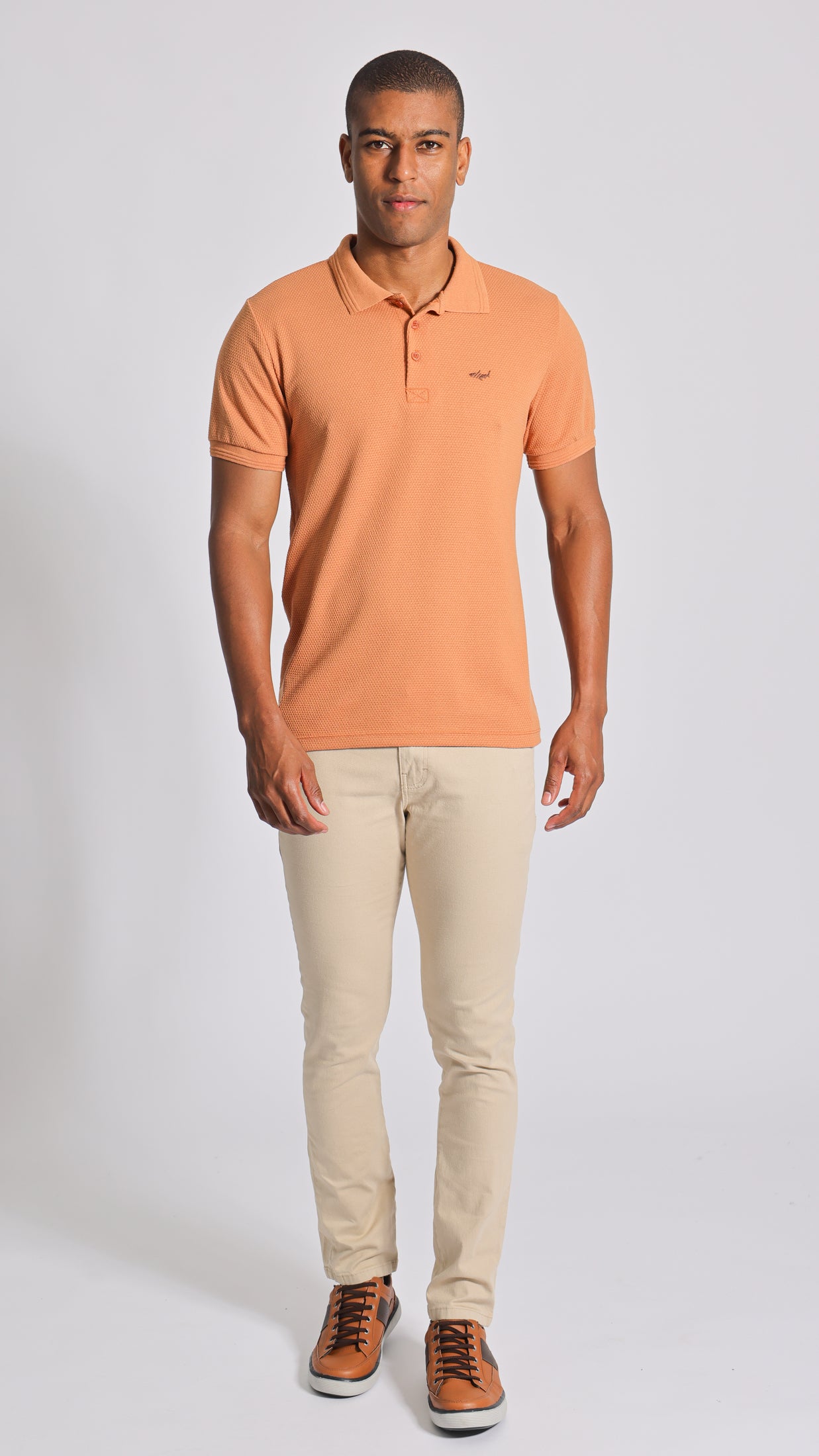 Calça Sarja Bolso Faca - Bege