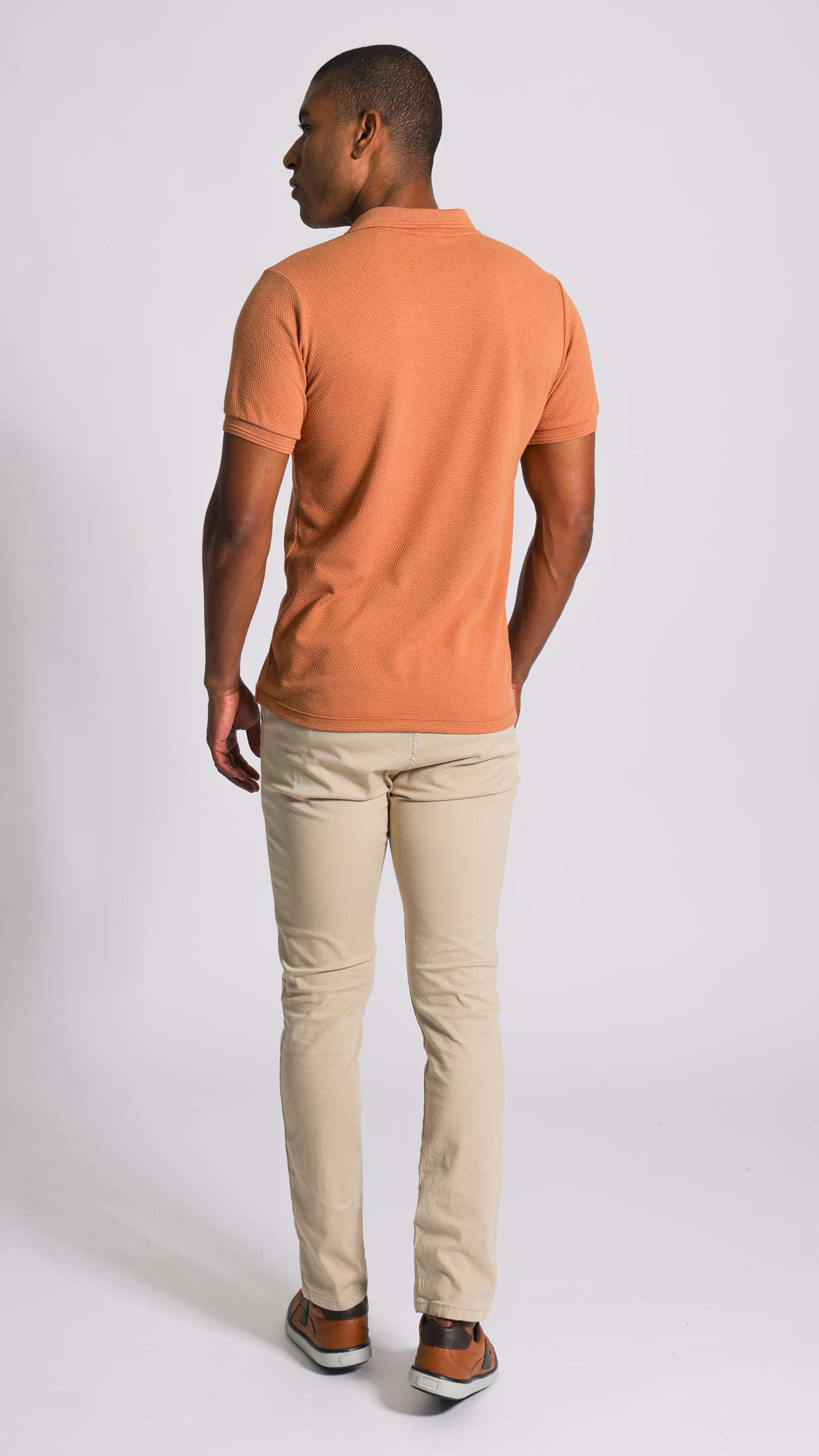 Calça Sarja Bolso Faca - Bege