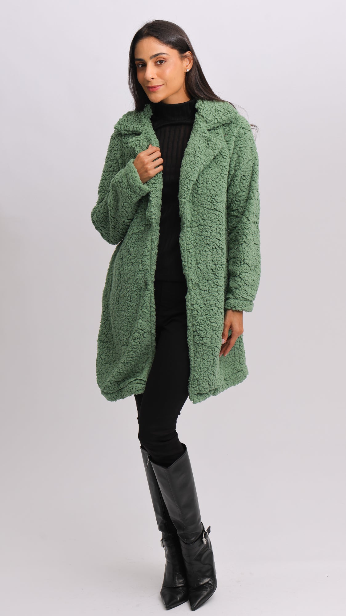 Casaco Sherpa Longo - Verde