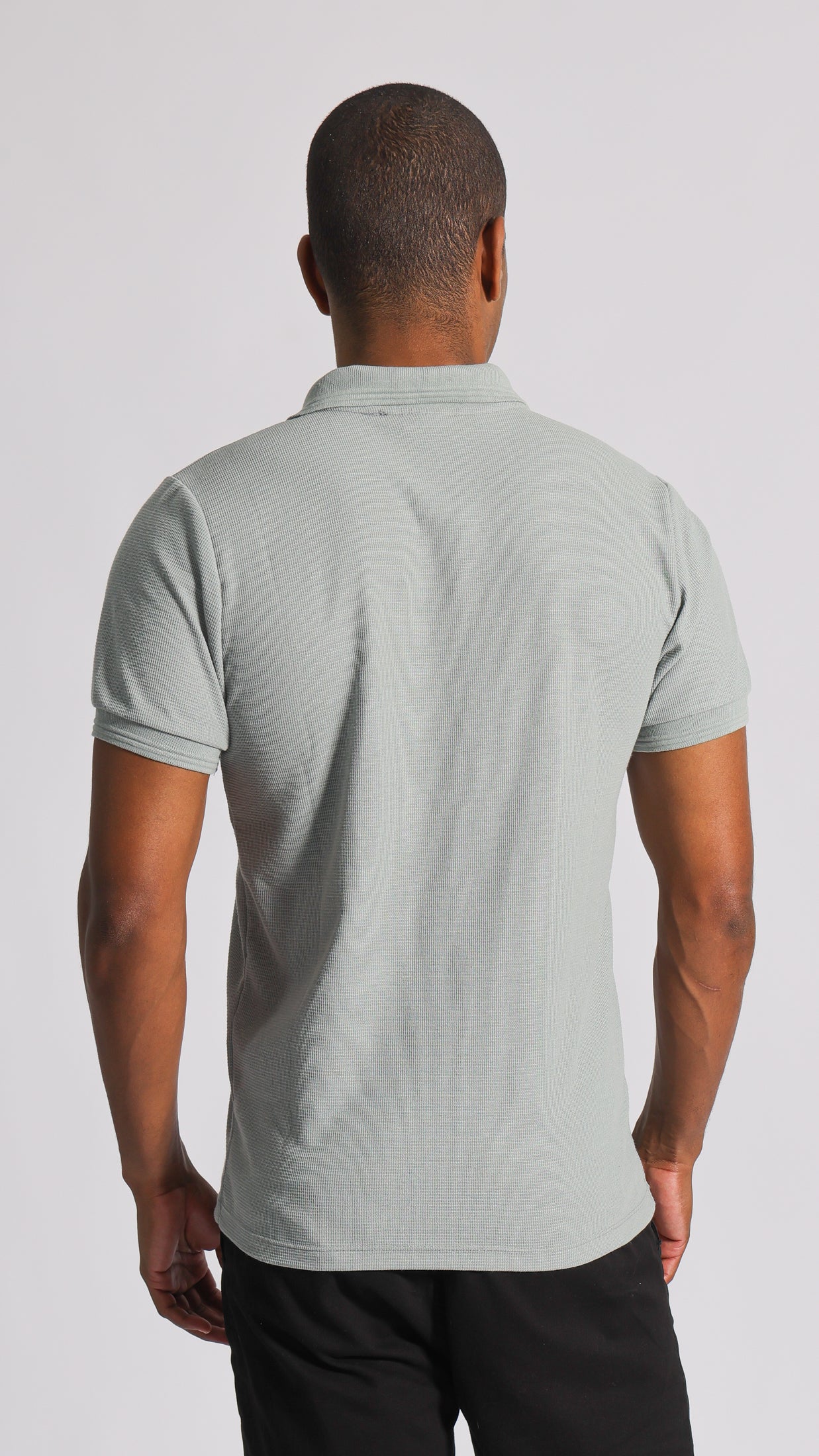 Camisa Polo Tricô Diamond - Cinza