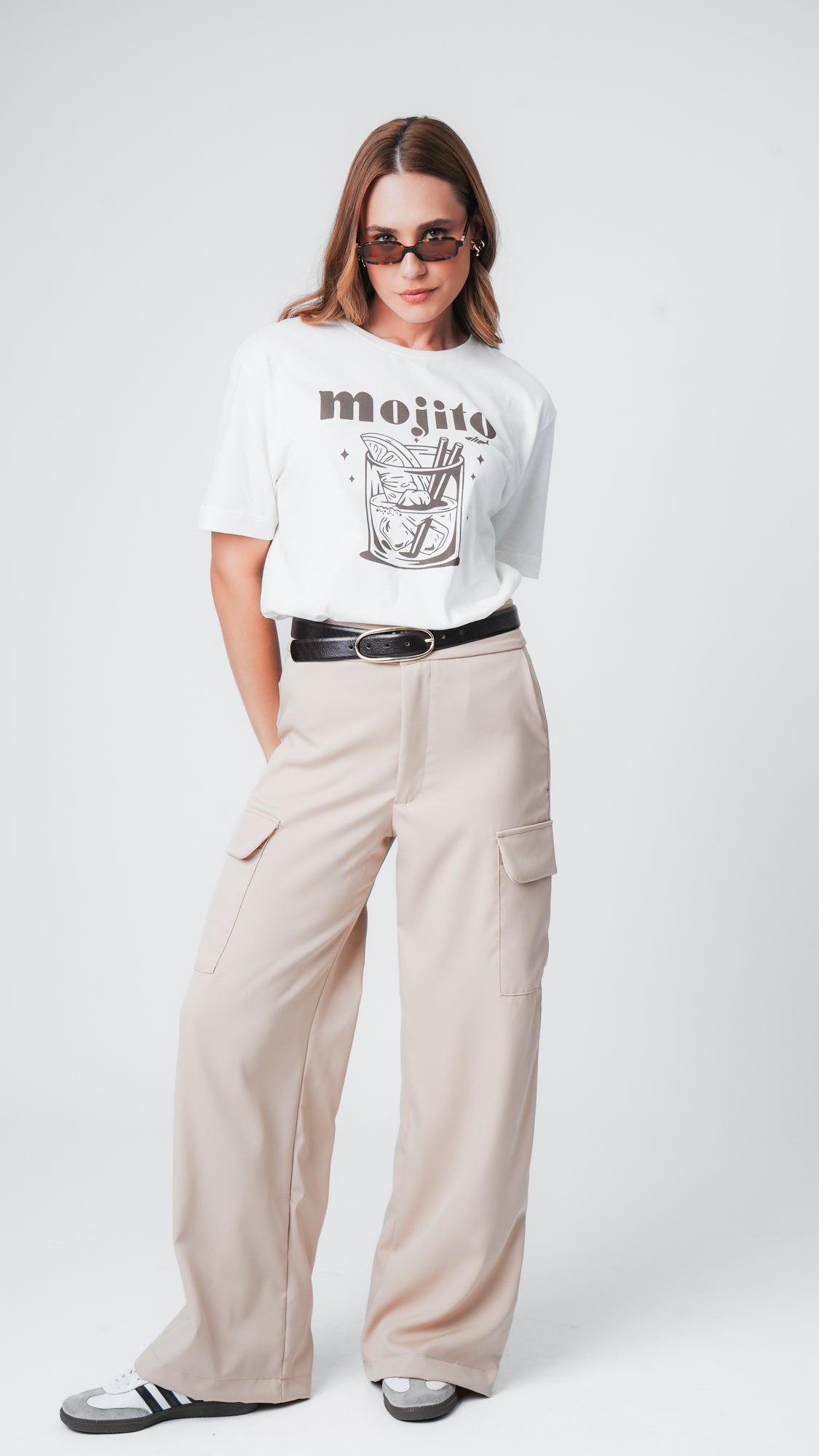 Calça Alfaiataria Cargo - Bege