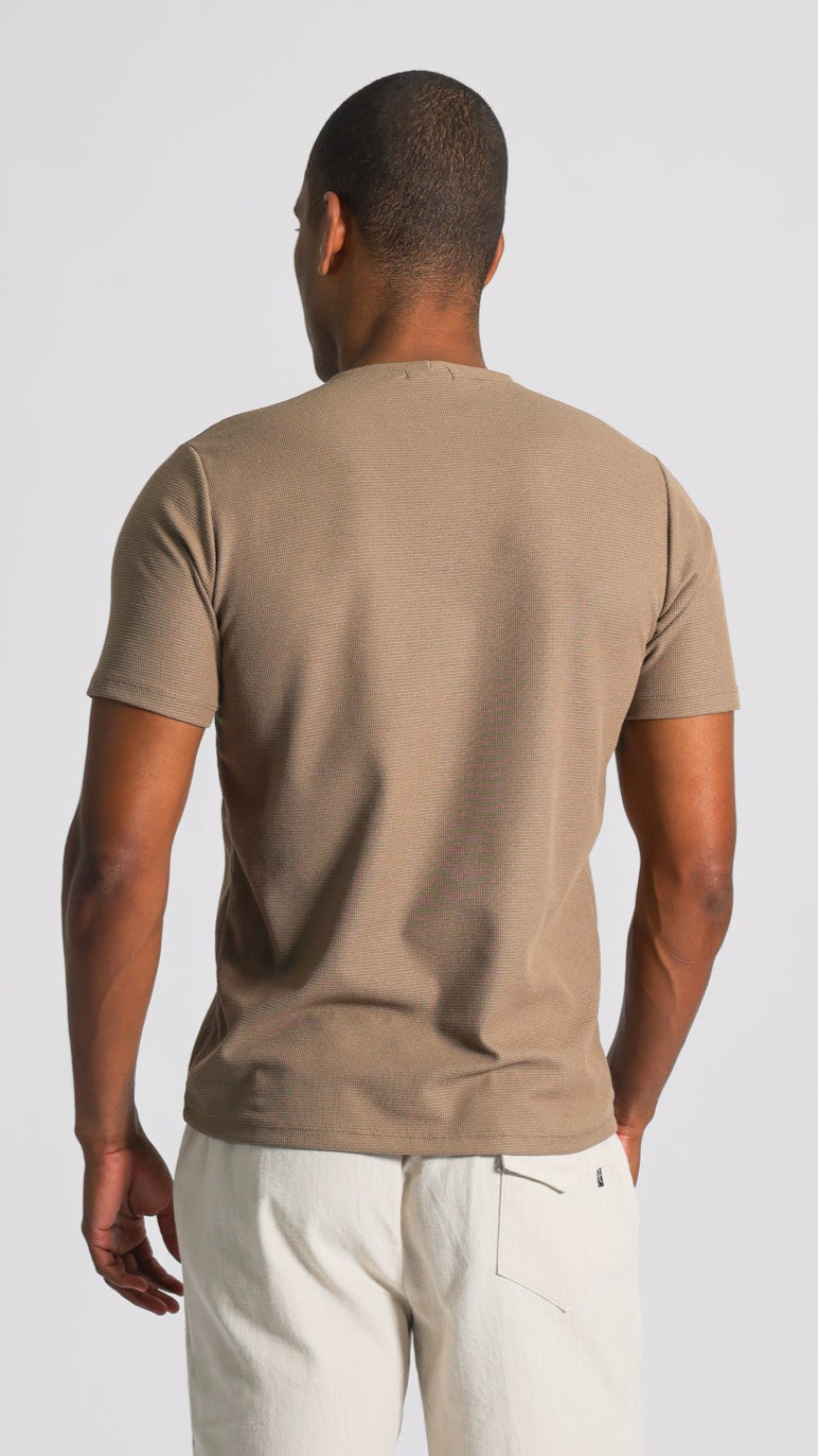 Camiseta Tricô Diamond - Marrom