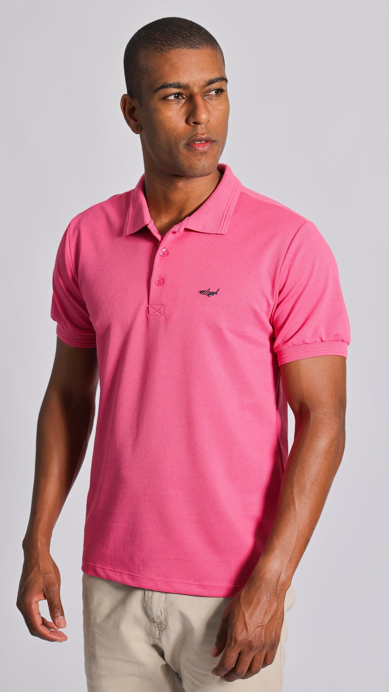 Camisa Polo Piquet - Rosa
