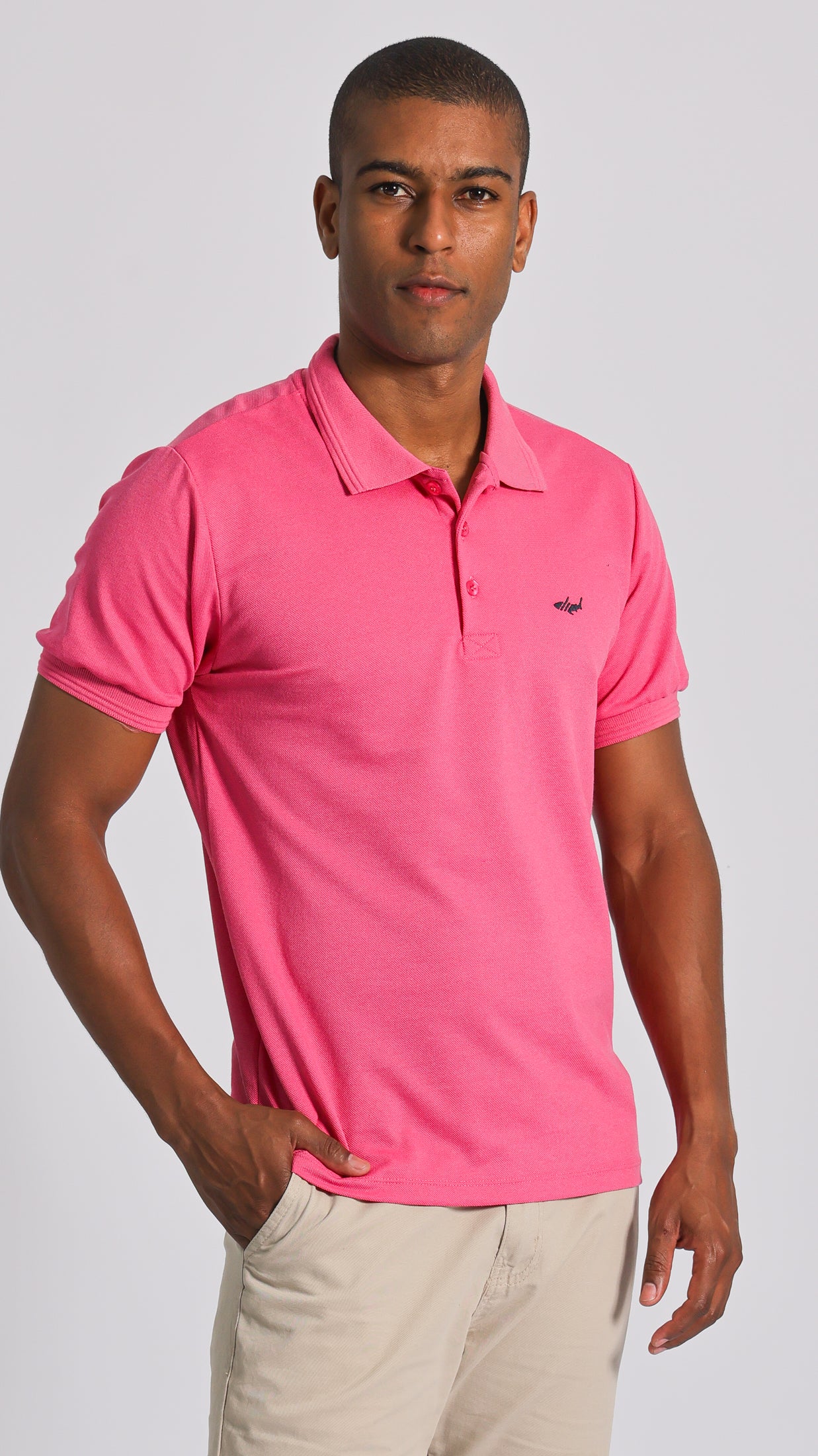 Camisa Polo Piquet - Rosa