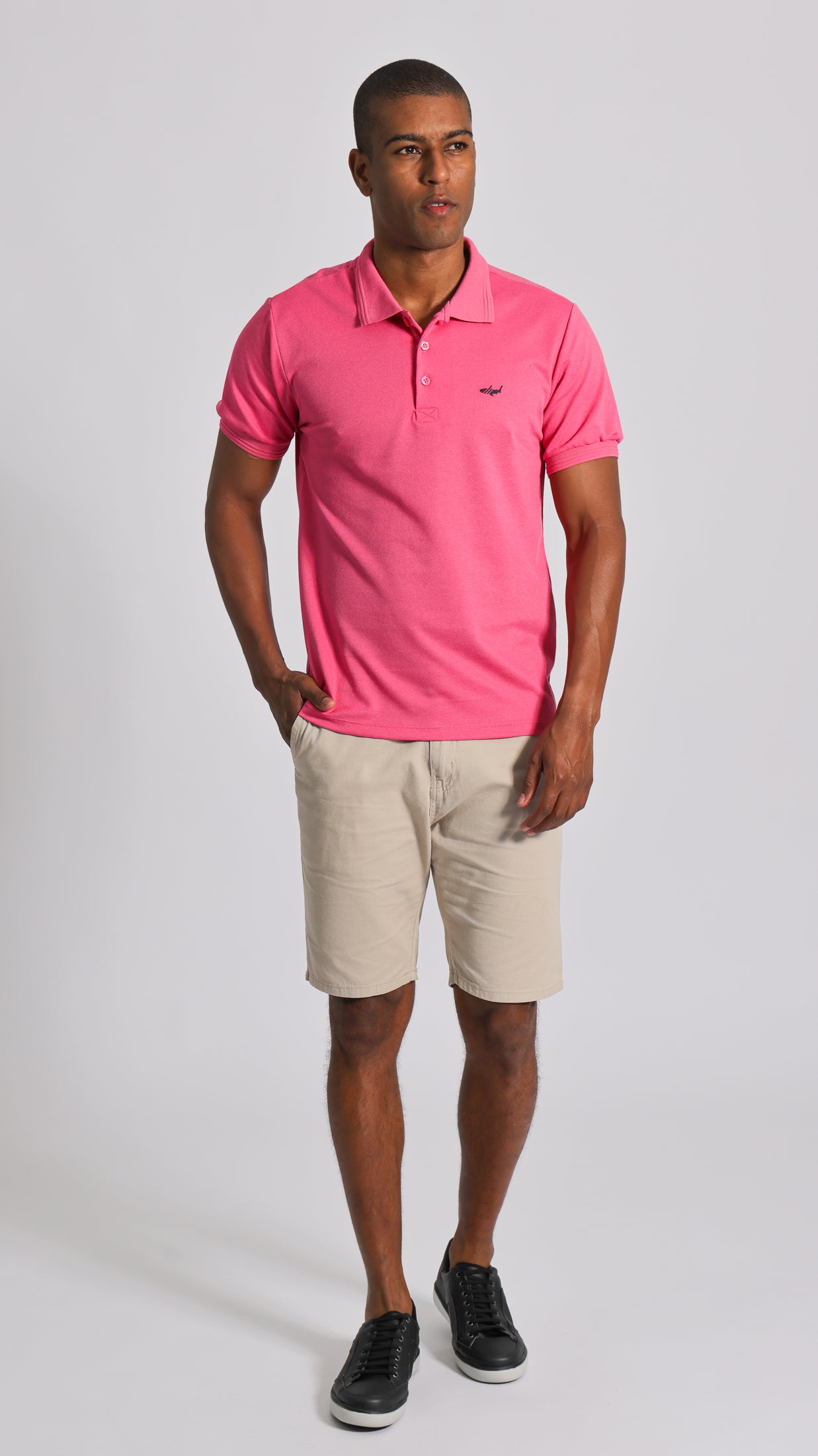Camisa Polo Piquet - Rosa