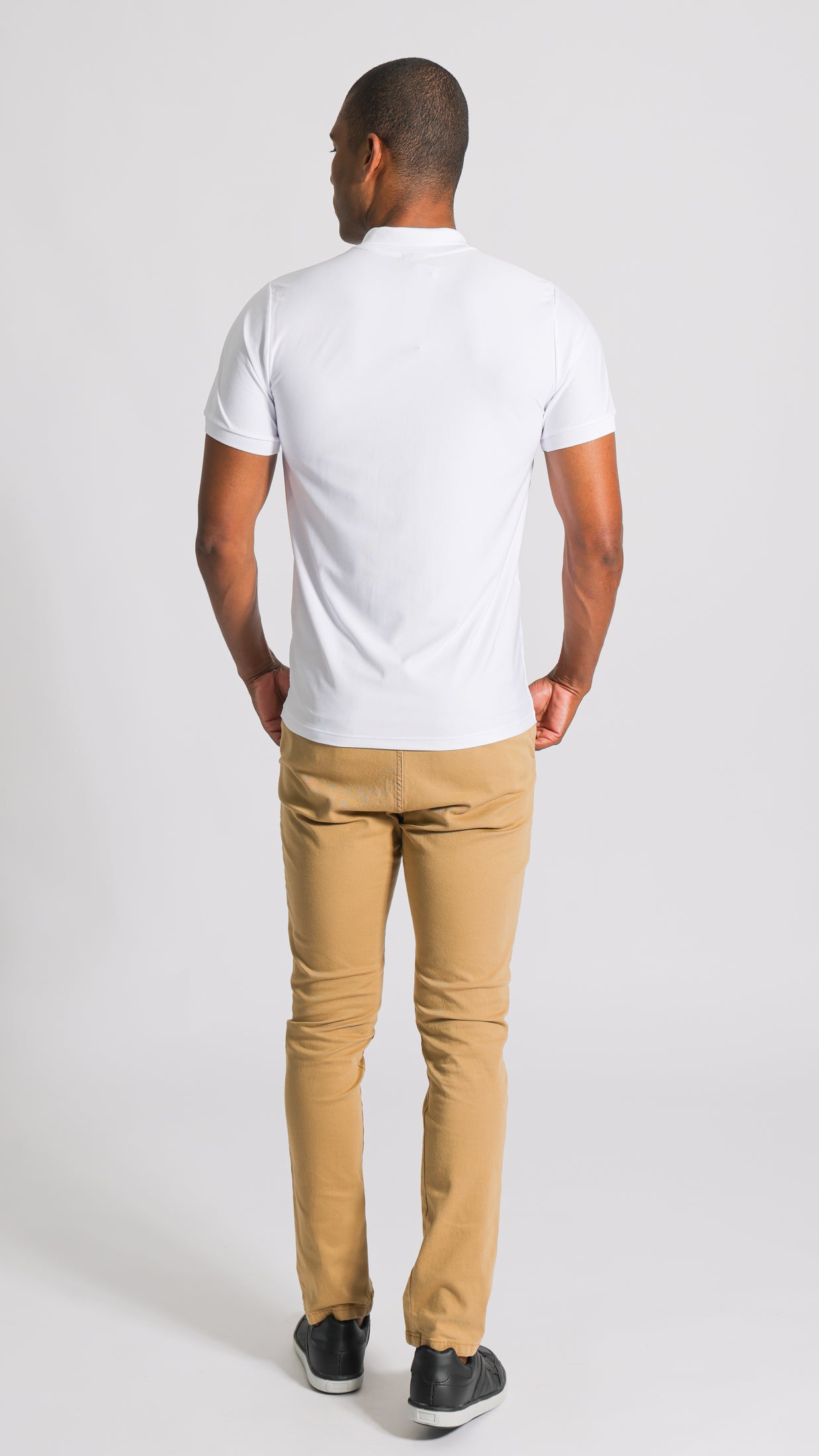 Camisa Polo Dry Fit - Branca