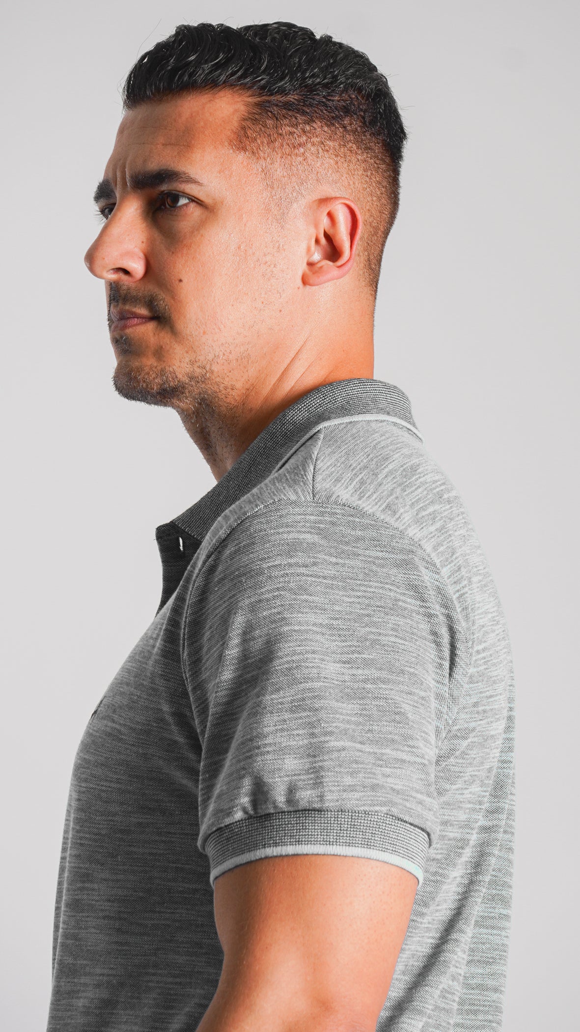 Camisa Polo Flamê - Cinza