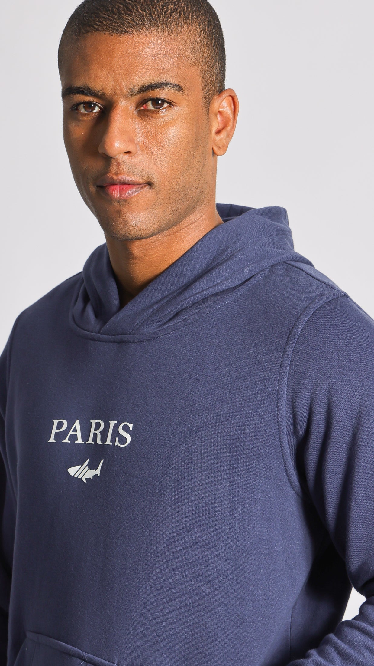 Moletom Canguru Premium Paris - Azul Marinho
