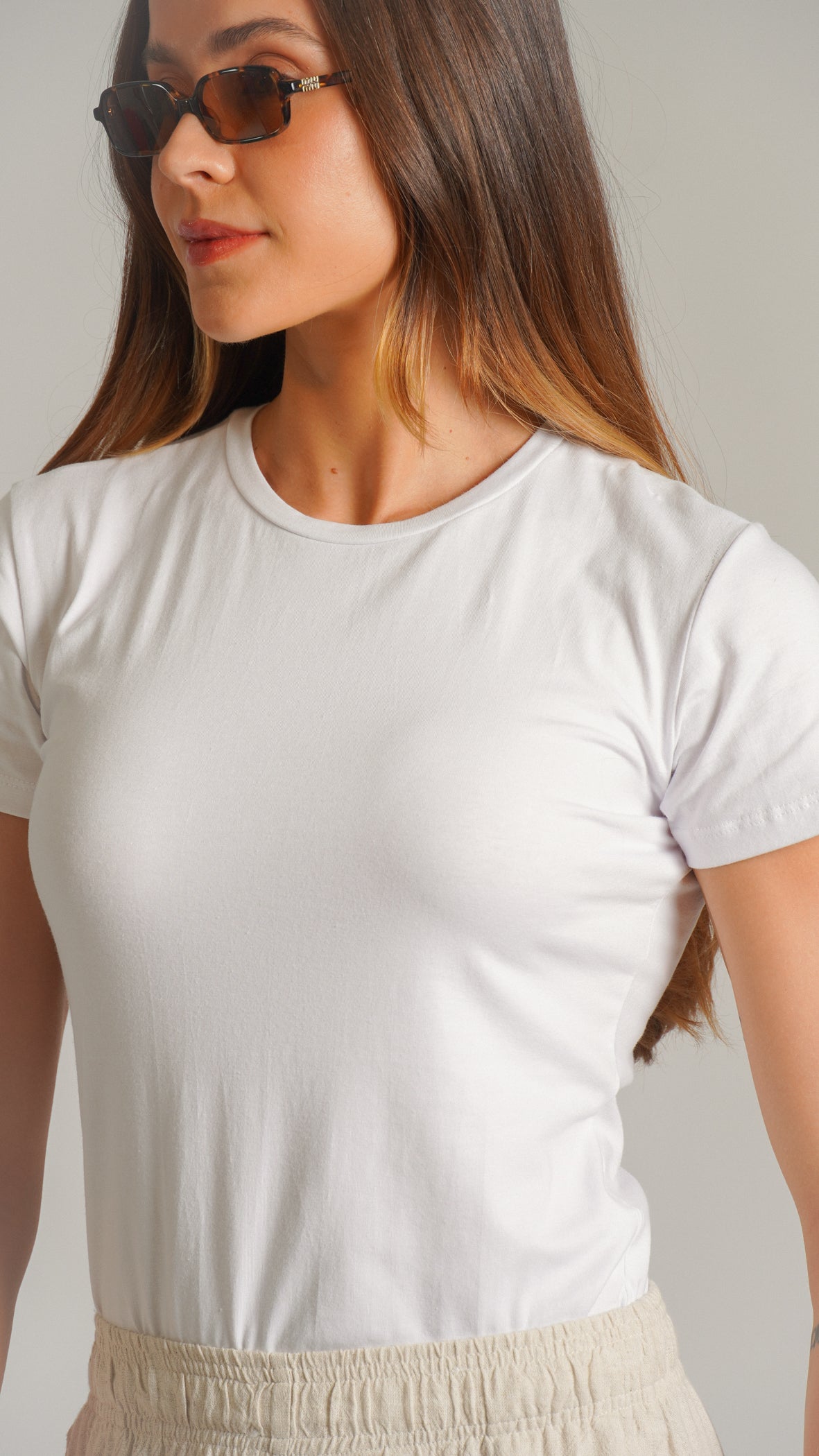 Blusa Baby Tee - Branca