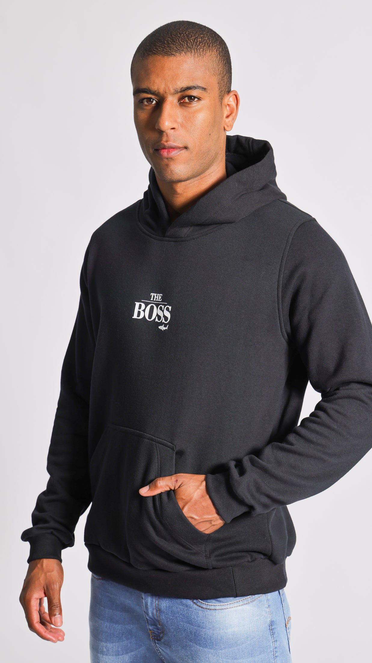 Moletom Canguru Premium Boss - Preto