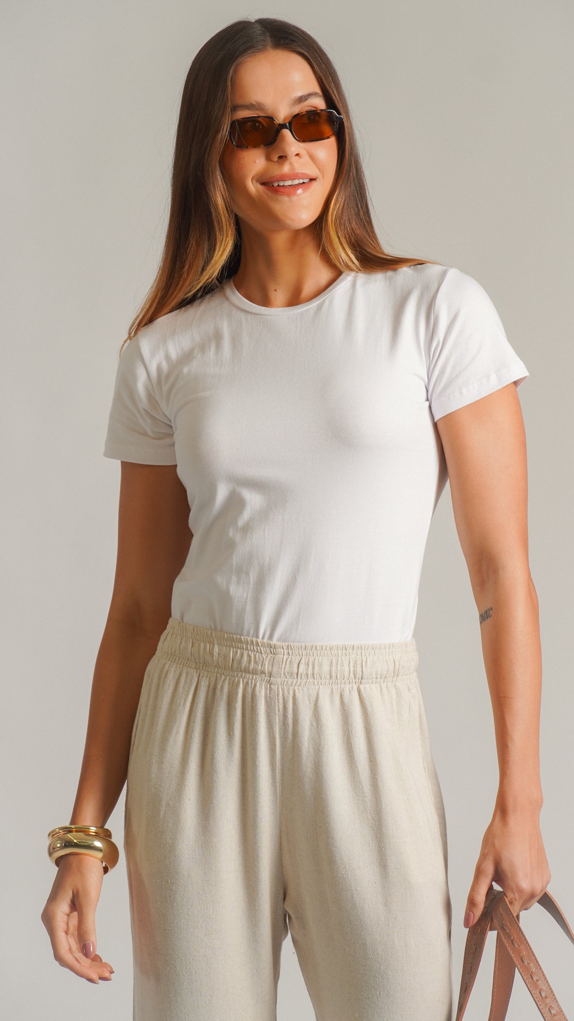 Blusa Baby Tee - Branca