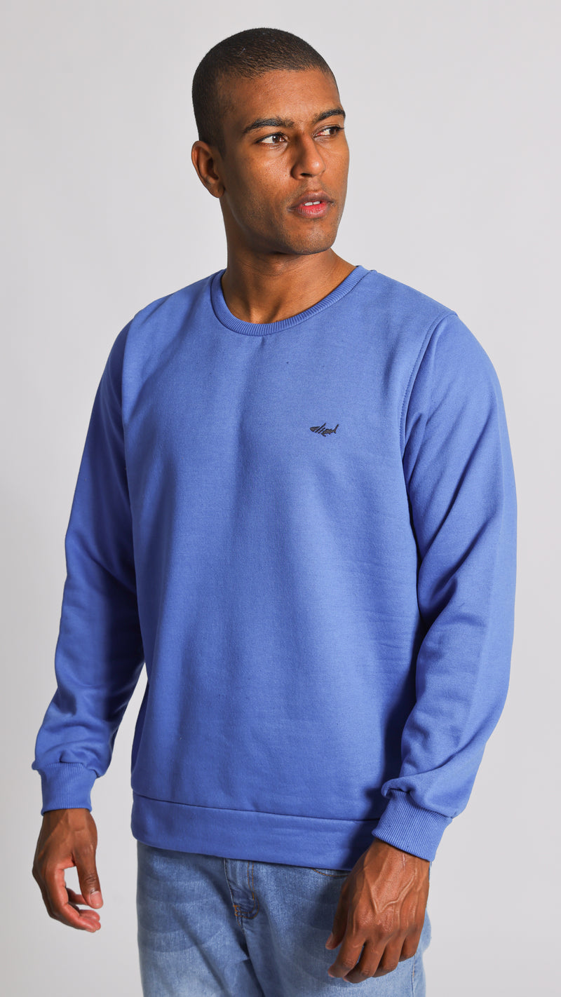 Moletom Ribana Logo - Azul