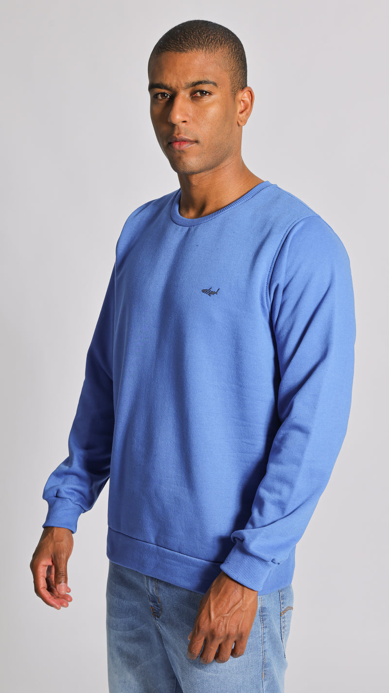 Moletom Ribana Logo - Azul
