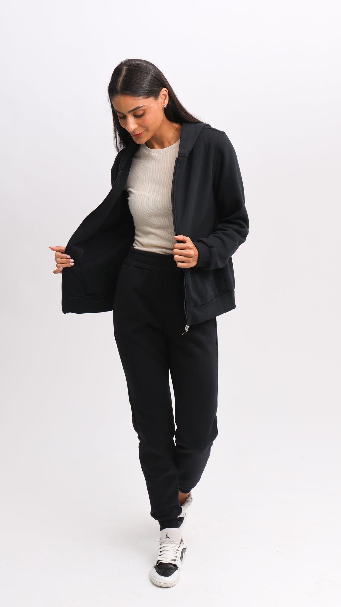 Jaqueta Moletom Premium - Preta