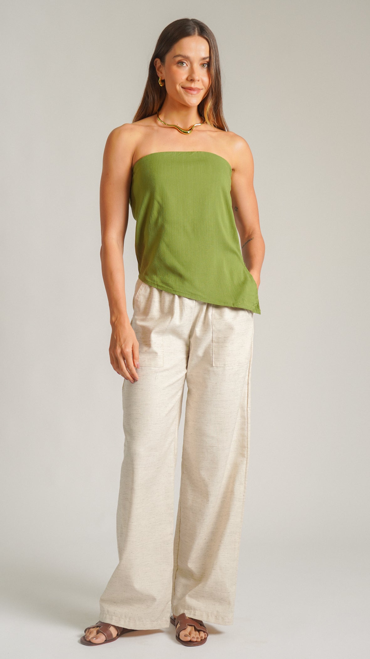 Blusa Assimétrica - Verde