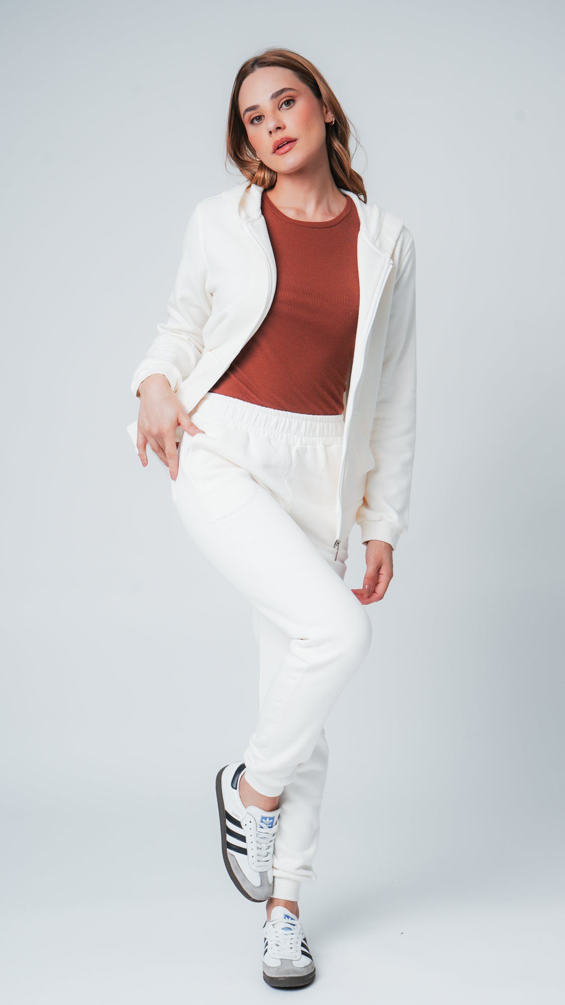 Jaqueta Moletom Premium - Off White