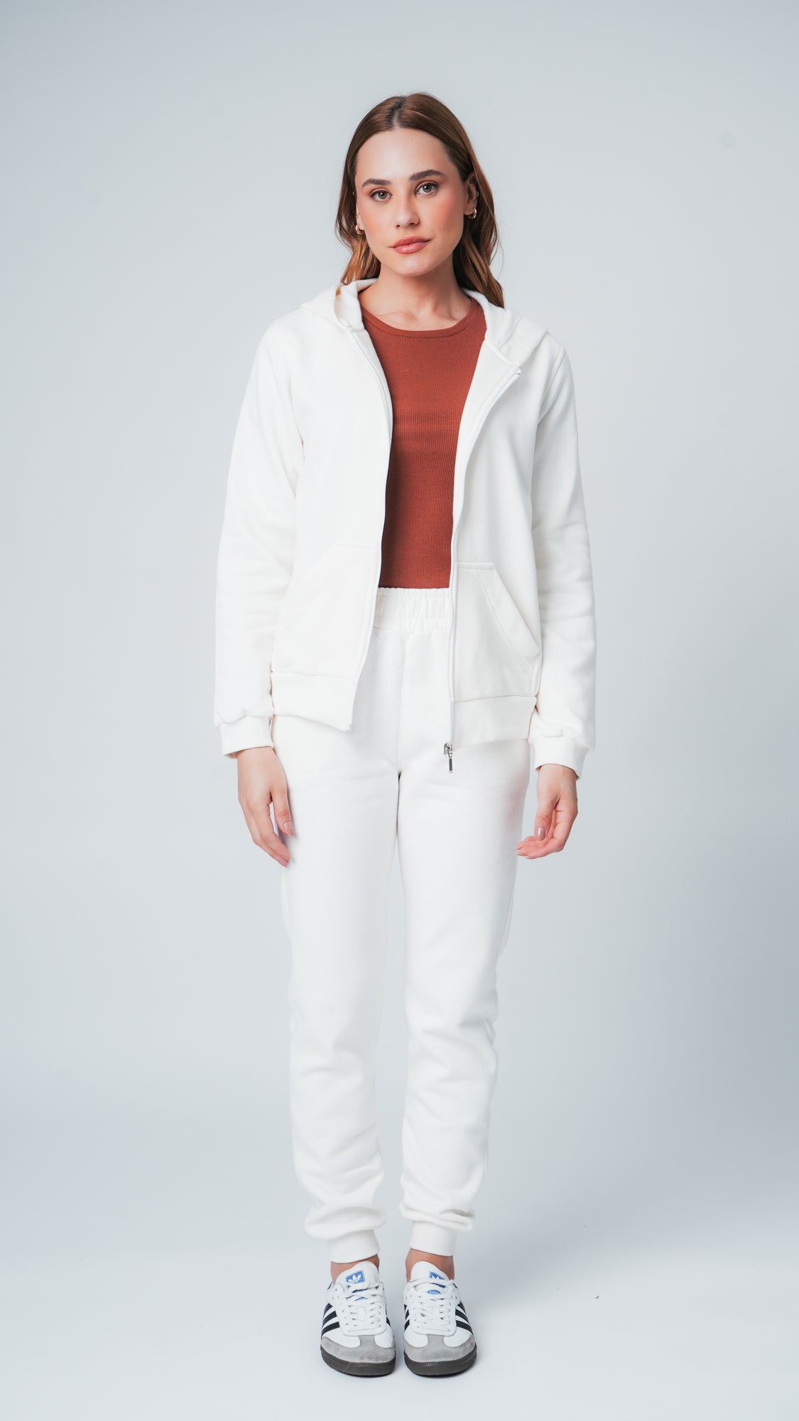 Jaqueta Moletom Premium - Off White