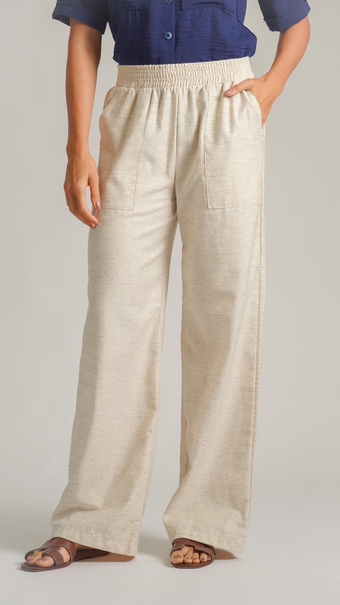 Calça Linho - Bege