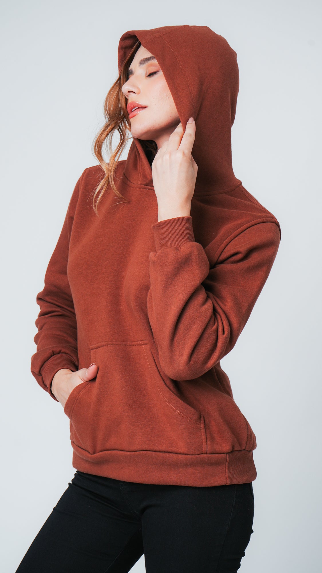 Moletom Canguru Premium - Marrom