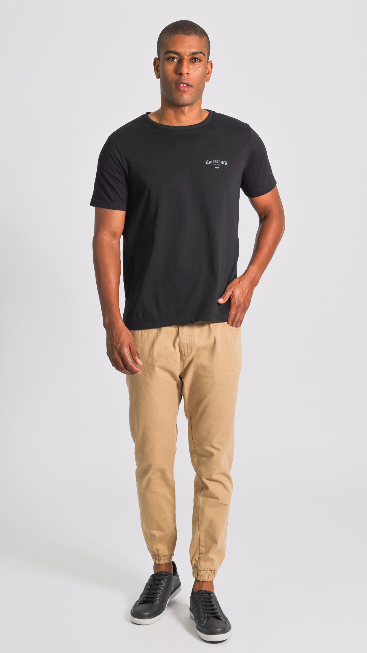 Calça Sarja Jogger - Ocre