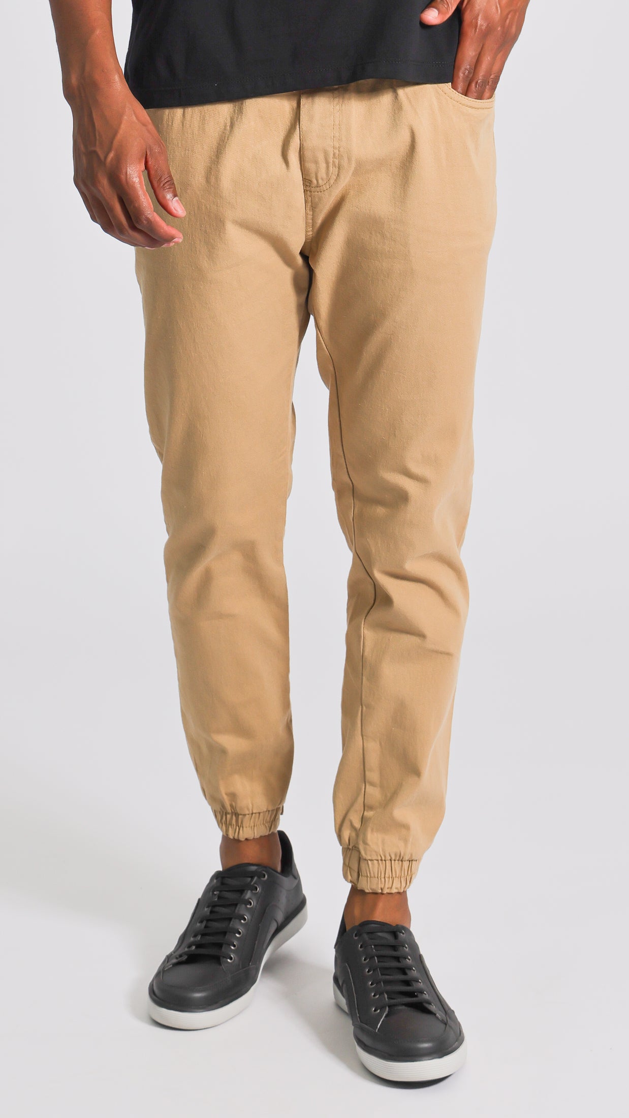 Calça Sarja Jogger - Ocre