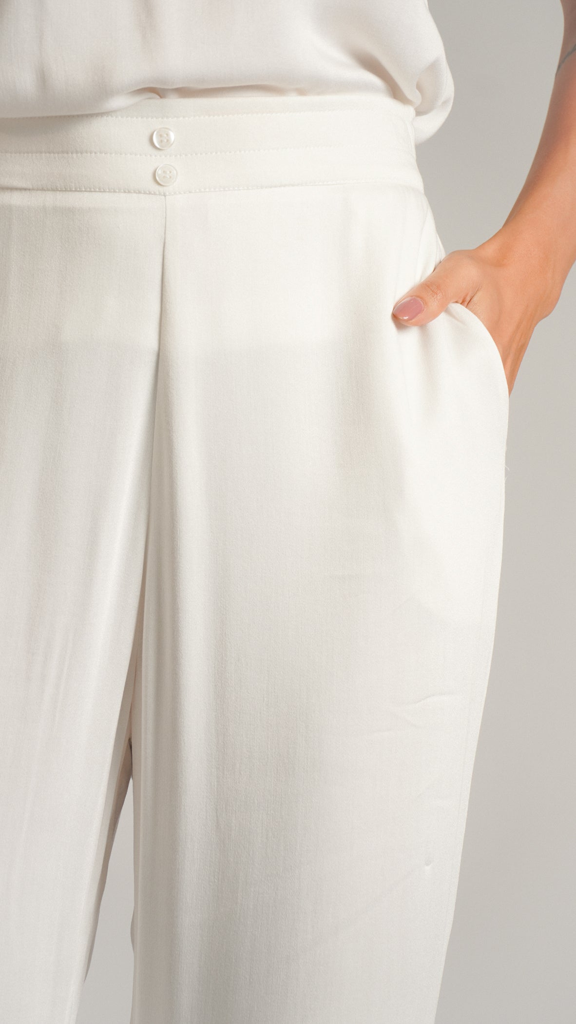 Calça Viscose - Off White