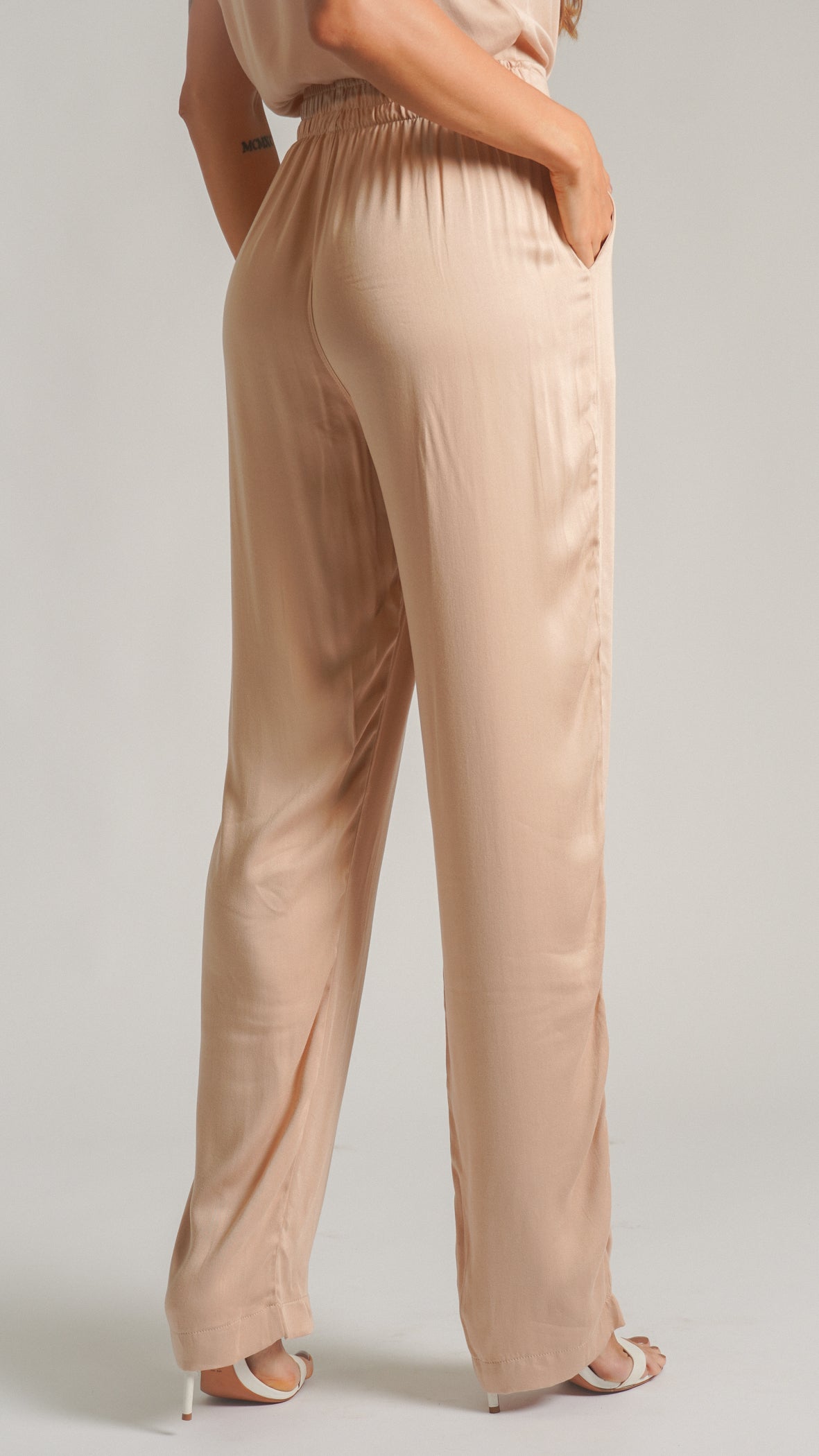 Calça Viscose - Nude